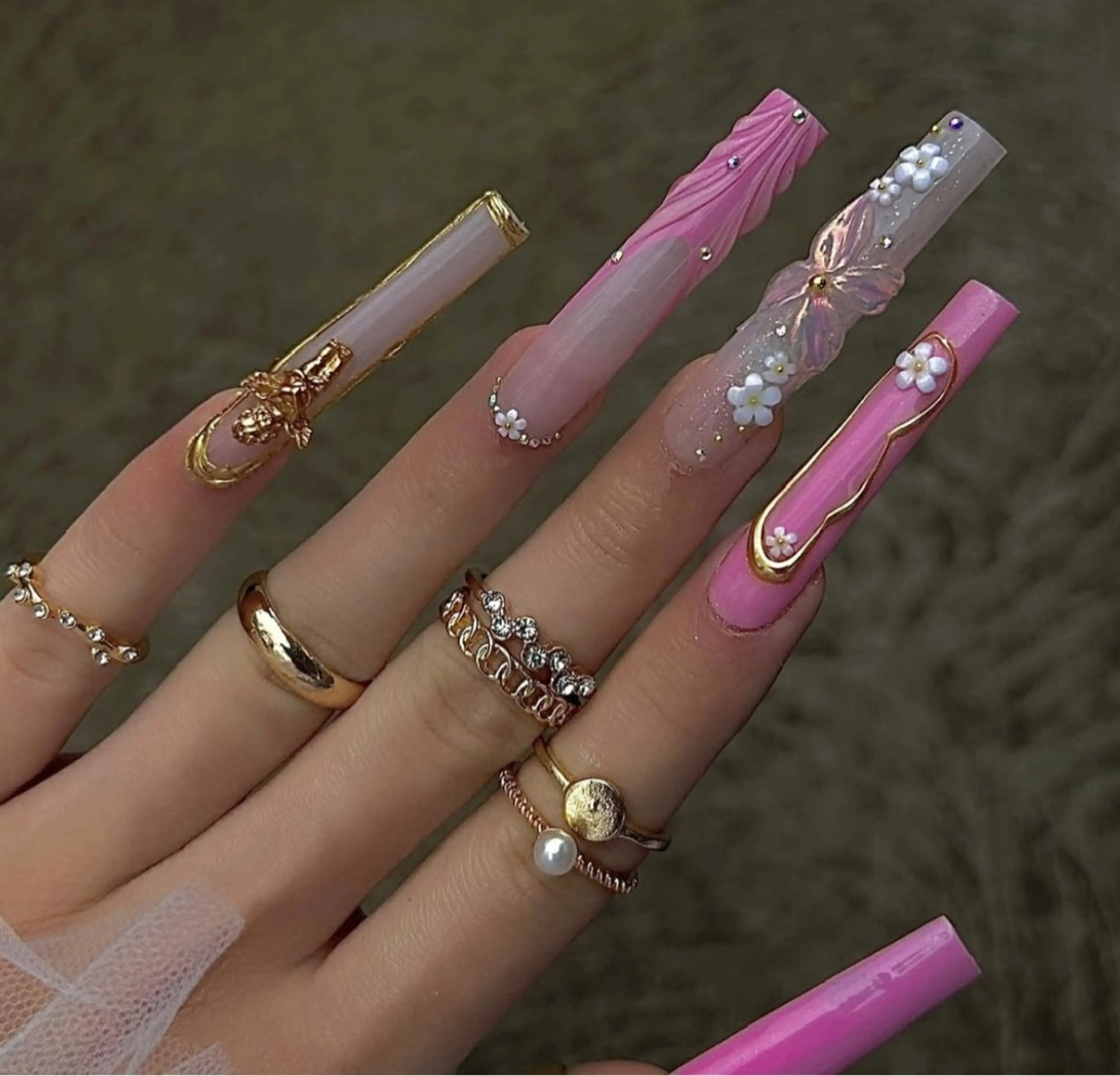 EXTRALONG3XL デザイン持ち込み➕アートやり➕パーツ付け放題の写真