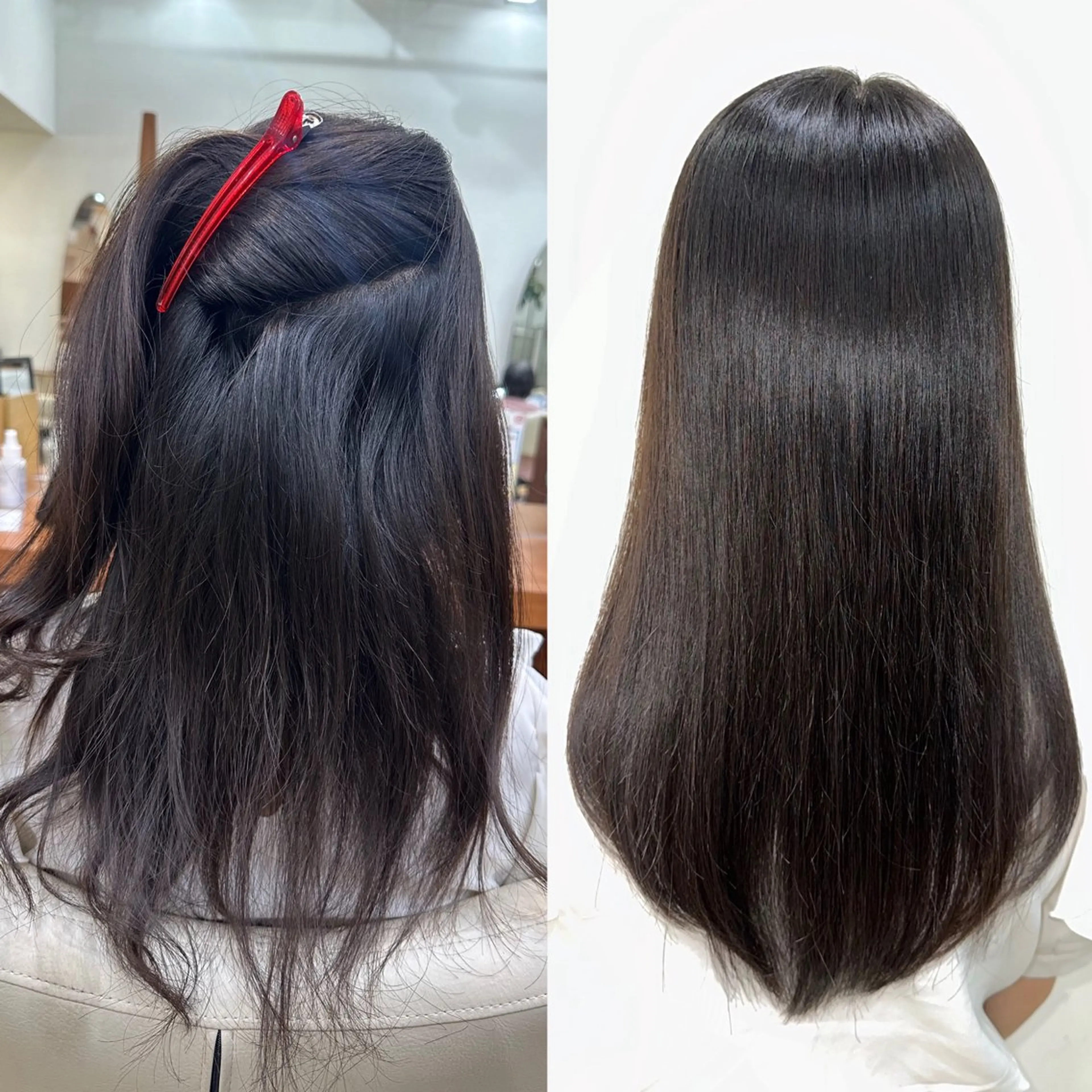 ロング パーマ 縮毛矯正 トリートメント 縮毛矯正/髪質改善 /韓国風　山川春輝のヘアスタイル