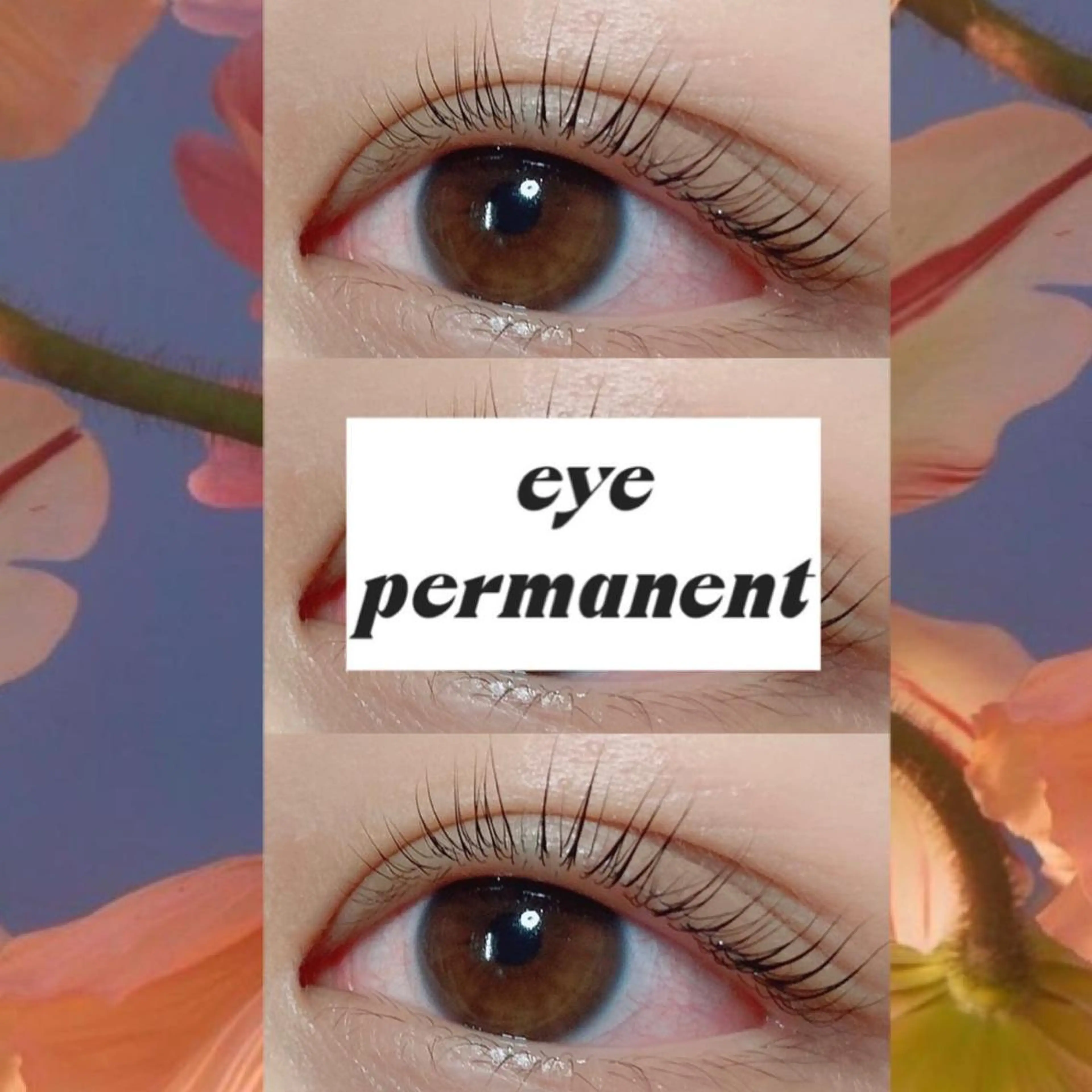 マツエク・マツパ 束感まつ毛 フラットラッシュ 韓国風マツエク まつげパーマ 一重×まつ毛パーマ orihara𐙚 まつげパーマ/眉毛のマツエク・マツパデザイン