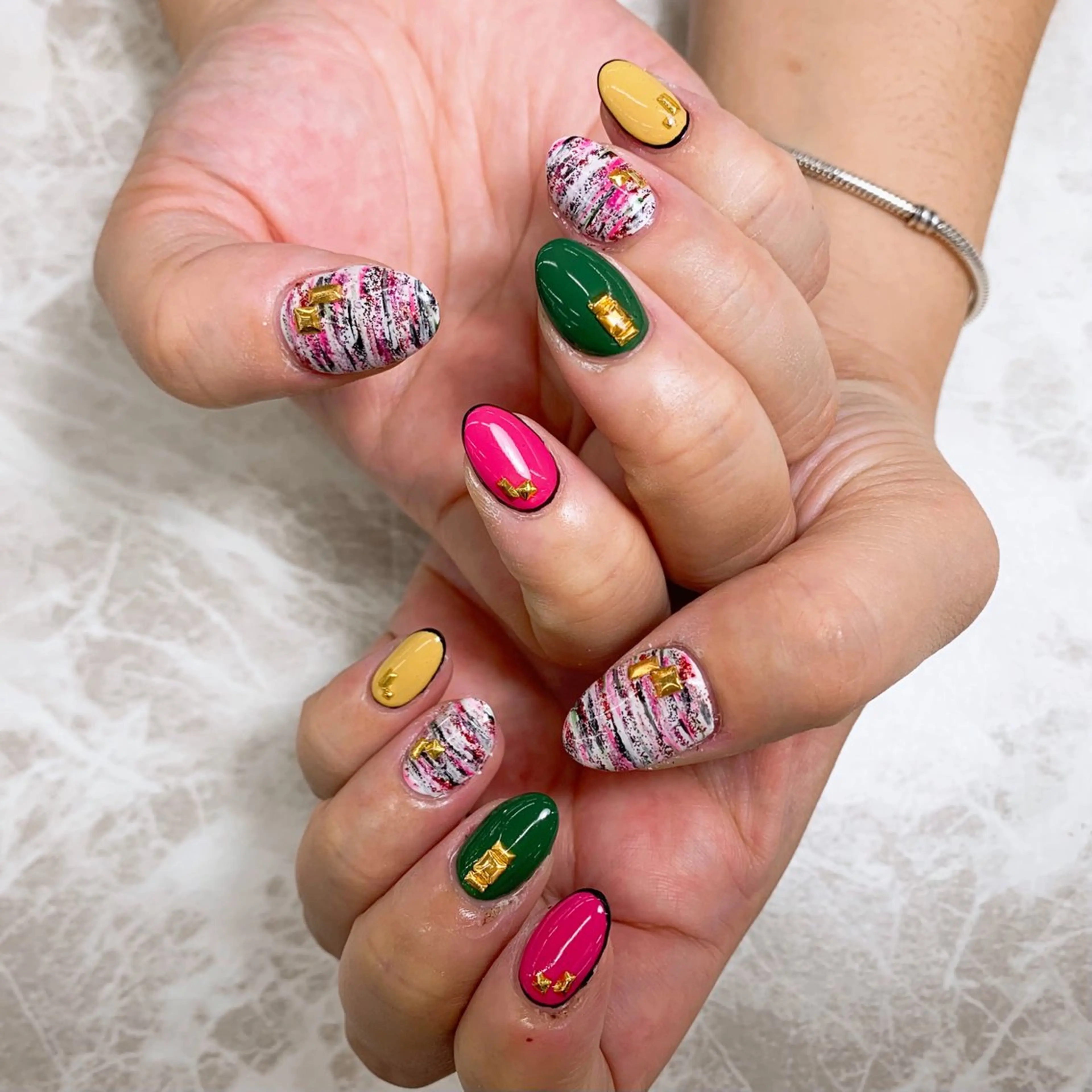 ネイル ハンドネイル ⭐︎休業中の練習⭐︎ JNA認定講師髙橋のネイルデザイン