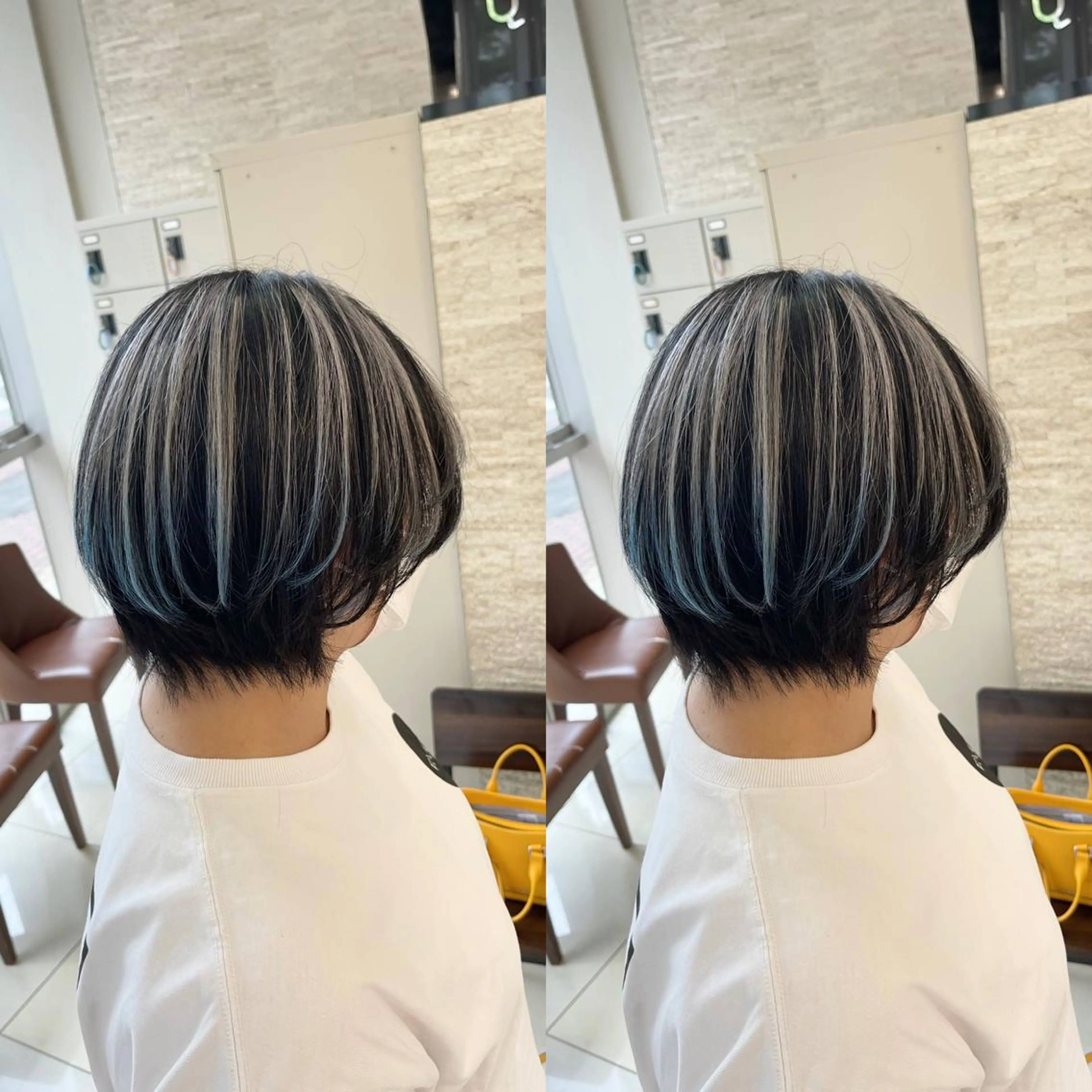 ショート ヘアカラー トリートメント Y Uのヘアスタイル