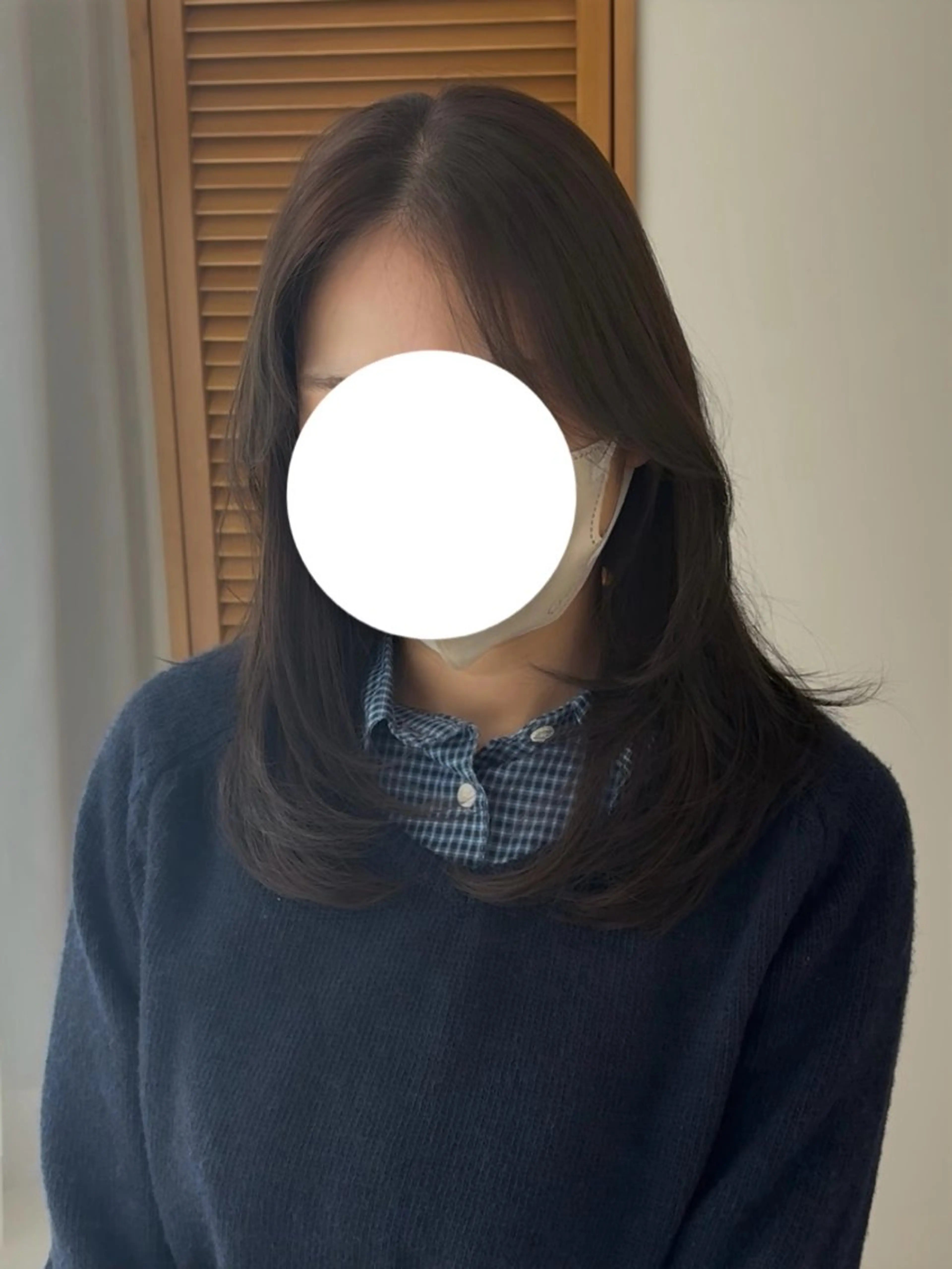 ミディアム ミディアムレイヤー レイヤーカット カット 韓国🇰🇷レイヤー 似合わせ顔まわりのヘアスタイル