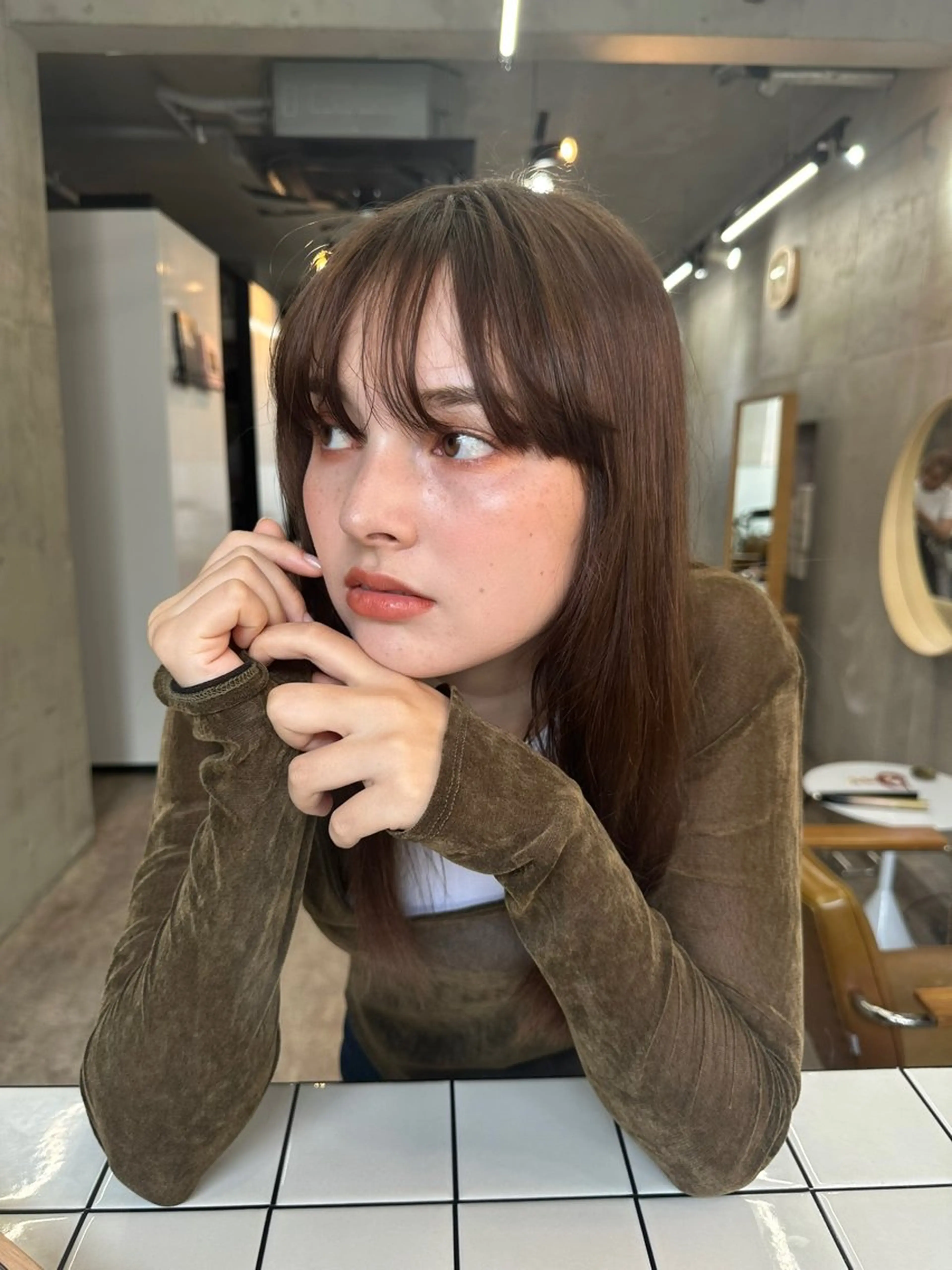 ロング カラー ベージュカラー カット カットモデル募集中 ／HARUKA🎀のヘアスタイル