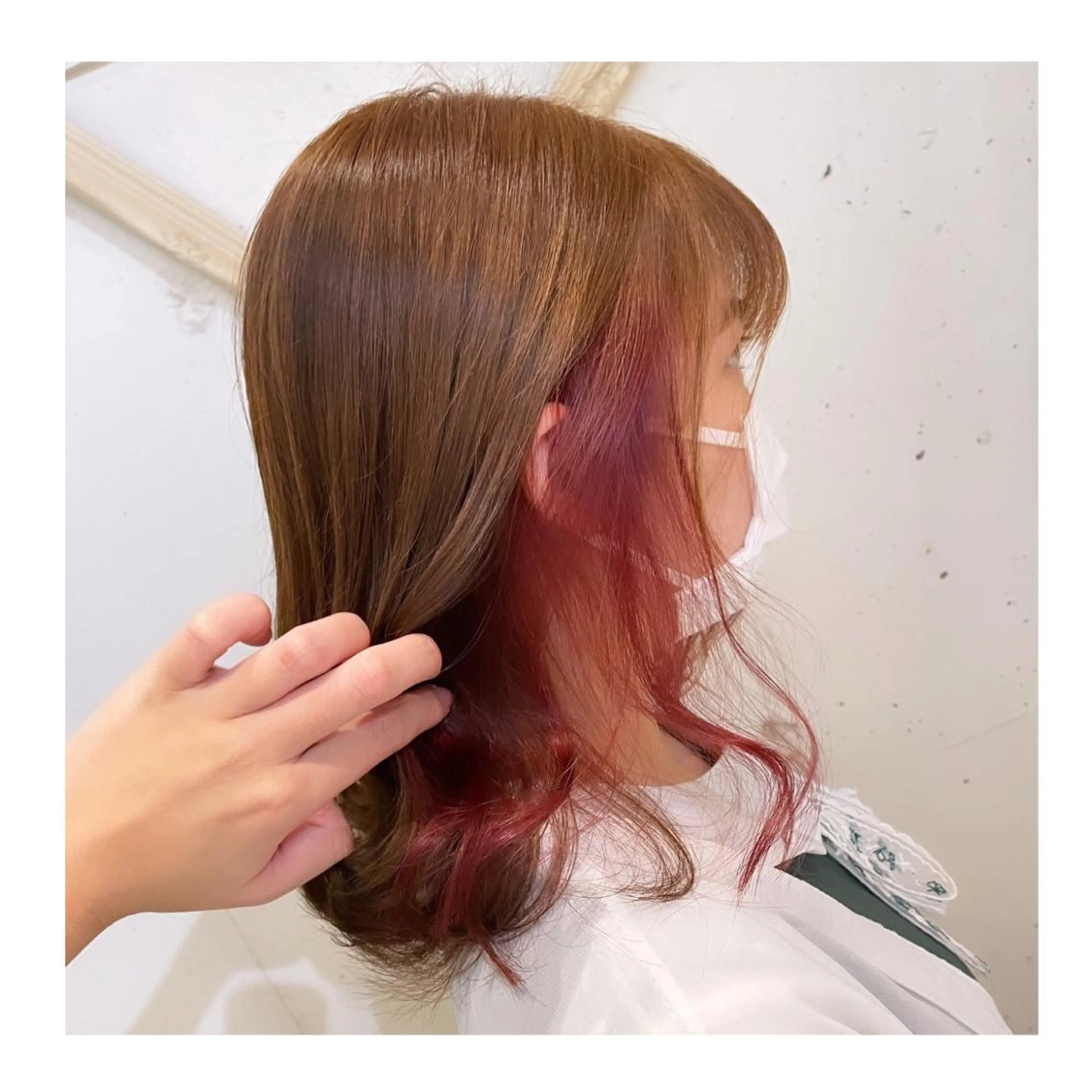 ミディアム ヘアカラー ❁⃘ ち だ り さ ❁⃘のヘアスタイル