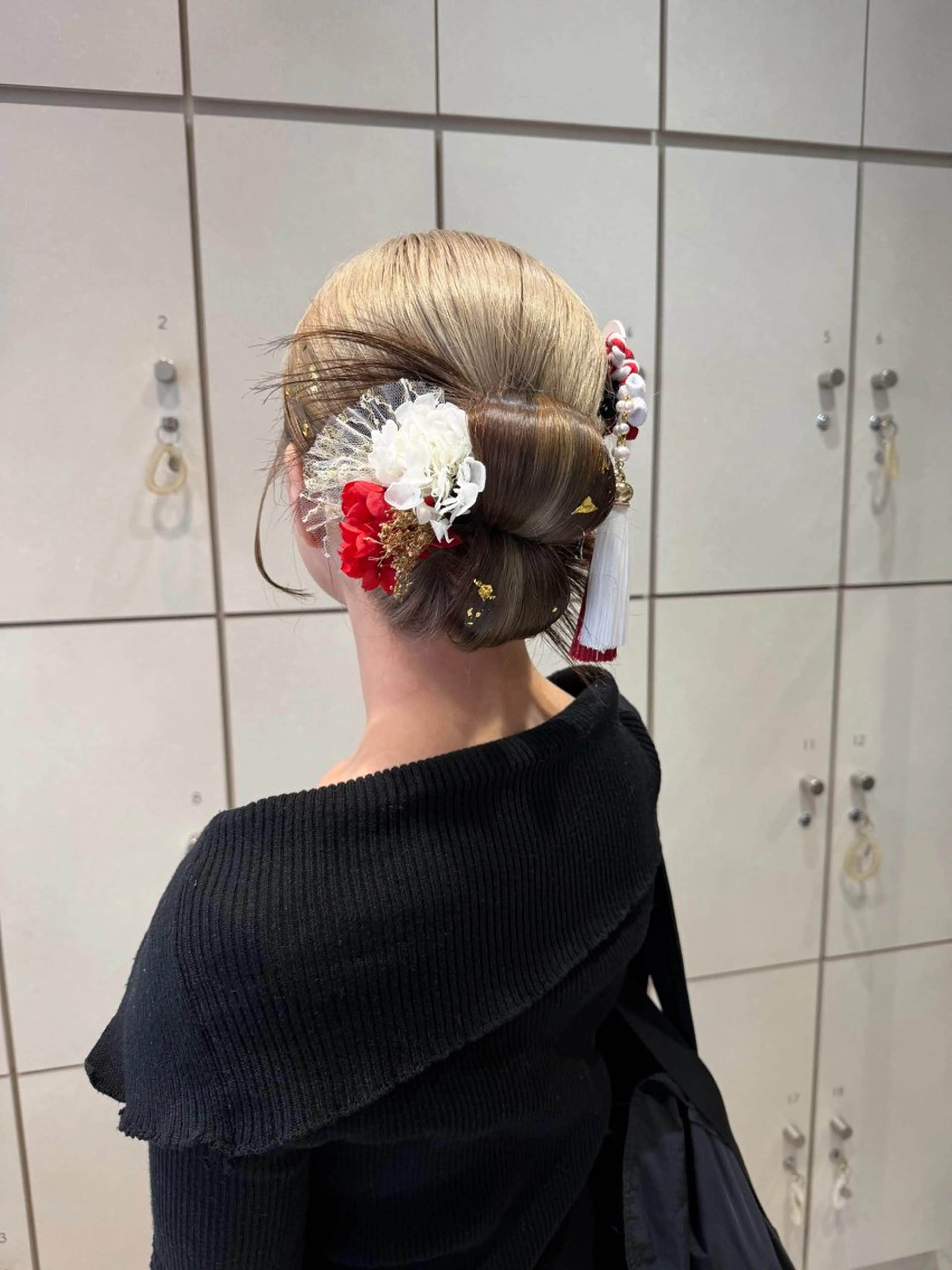 ヘアアレンジ 成人式 吉川沙知 /ナチュラルカラーのヘアスタイル