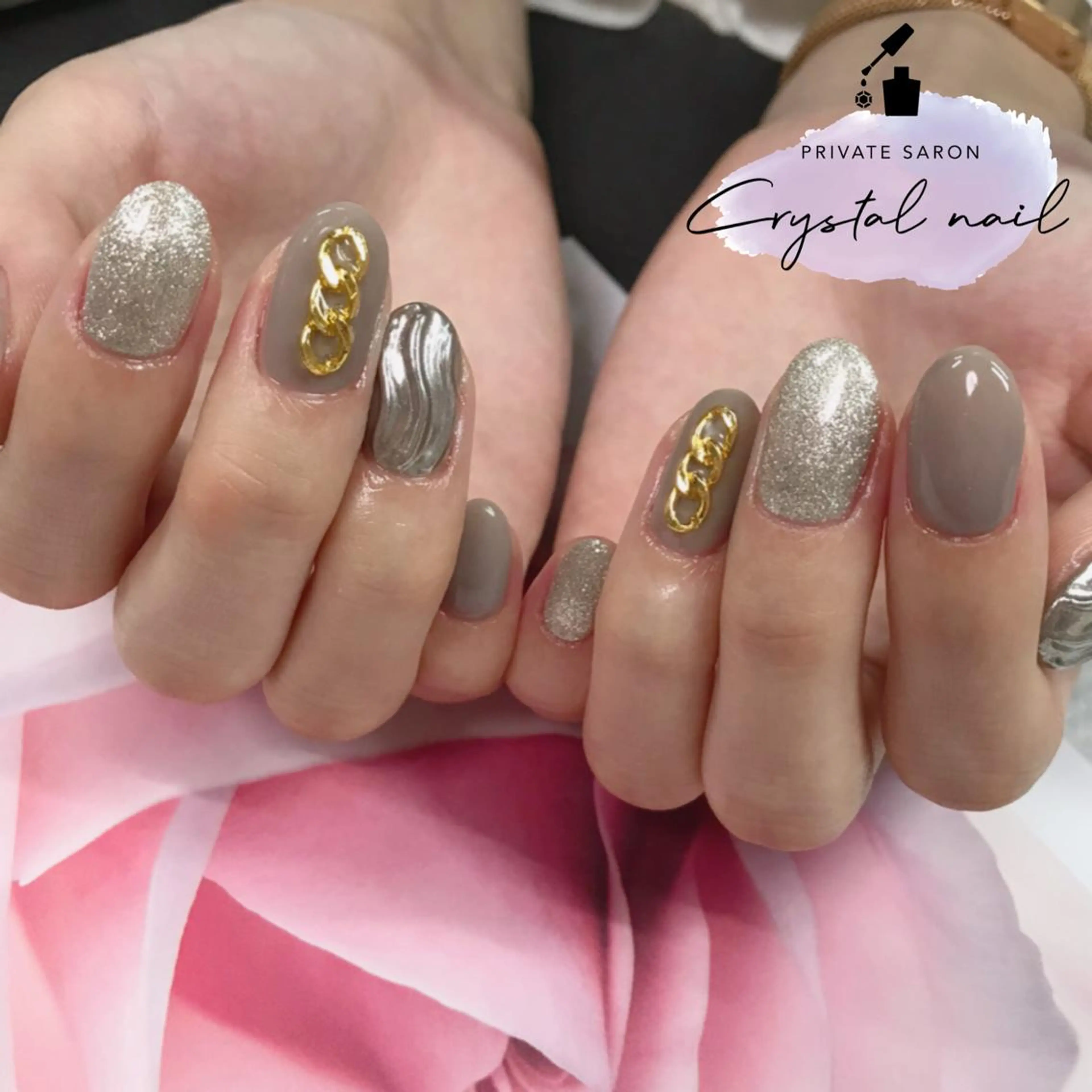 ネイル ミラーネイル ハンドネイル SCENERY NAILのネイルデザイン