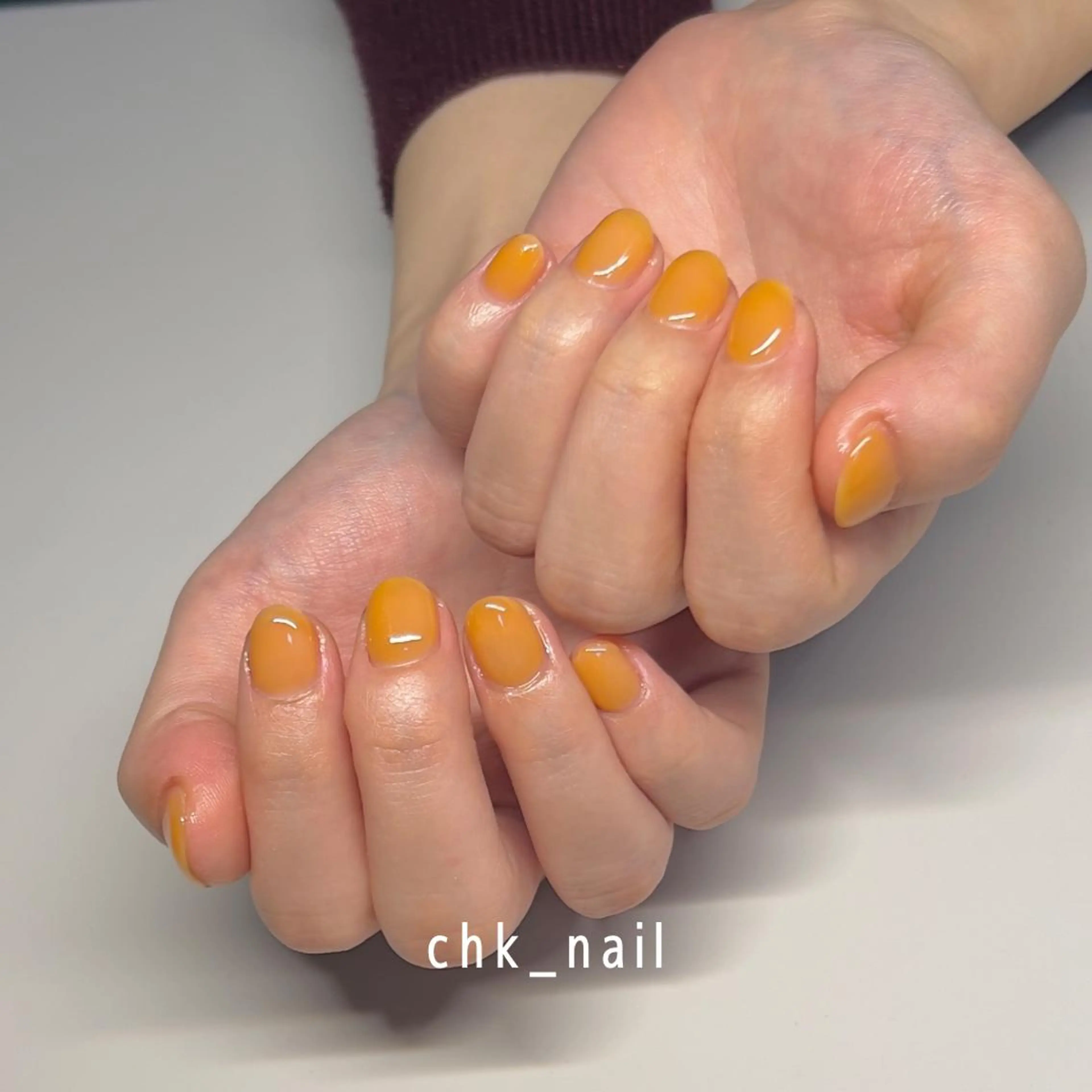 ネイル ワンカラーネイル ハンドネイル takahashi chikaのネイルデザイン
