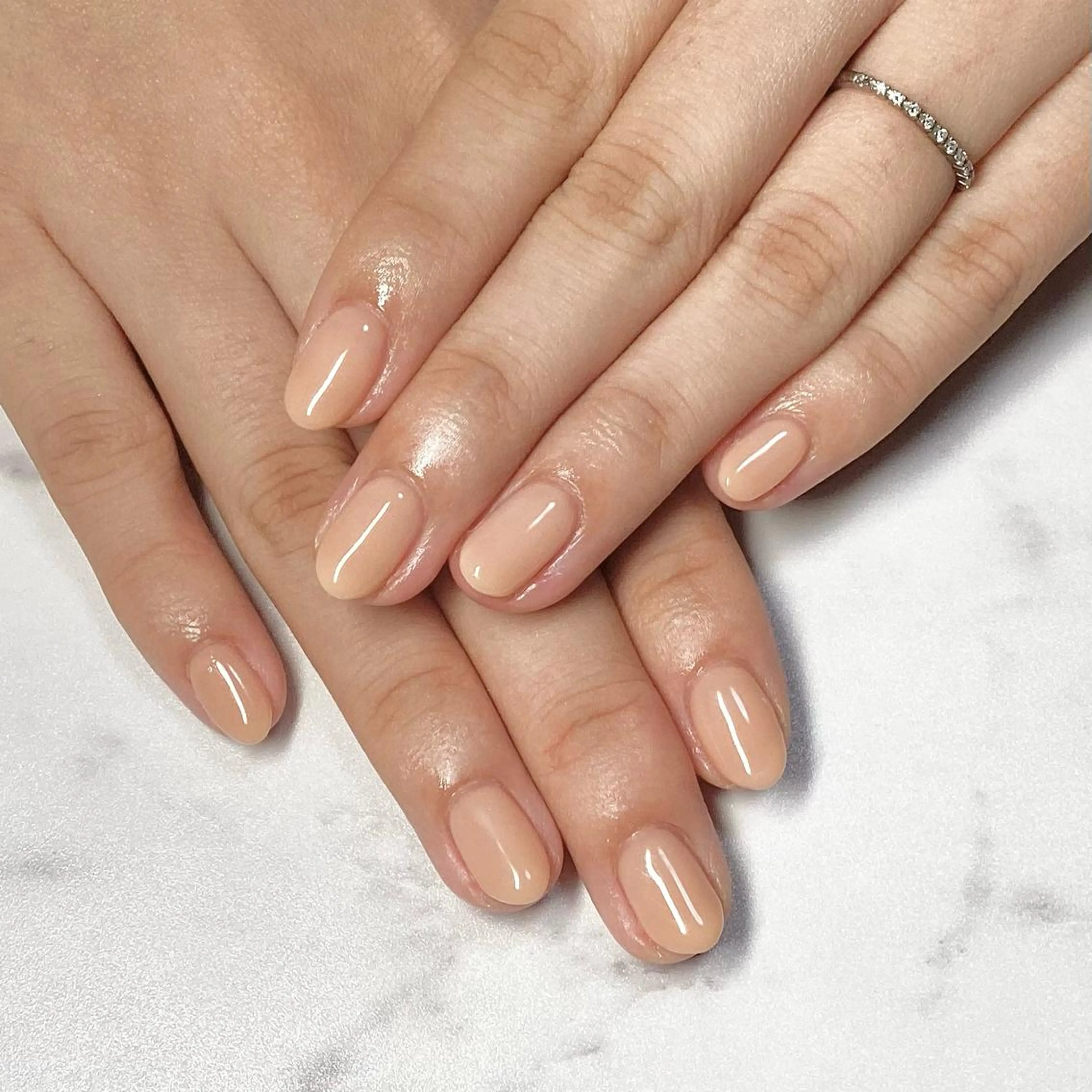 【ハンド】ワンカラーネイル（オフ込み）の写真