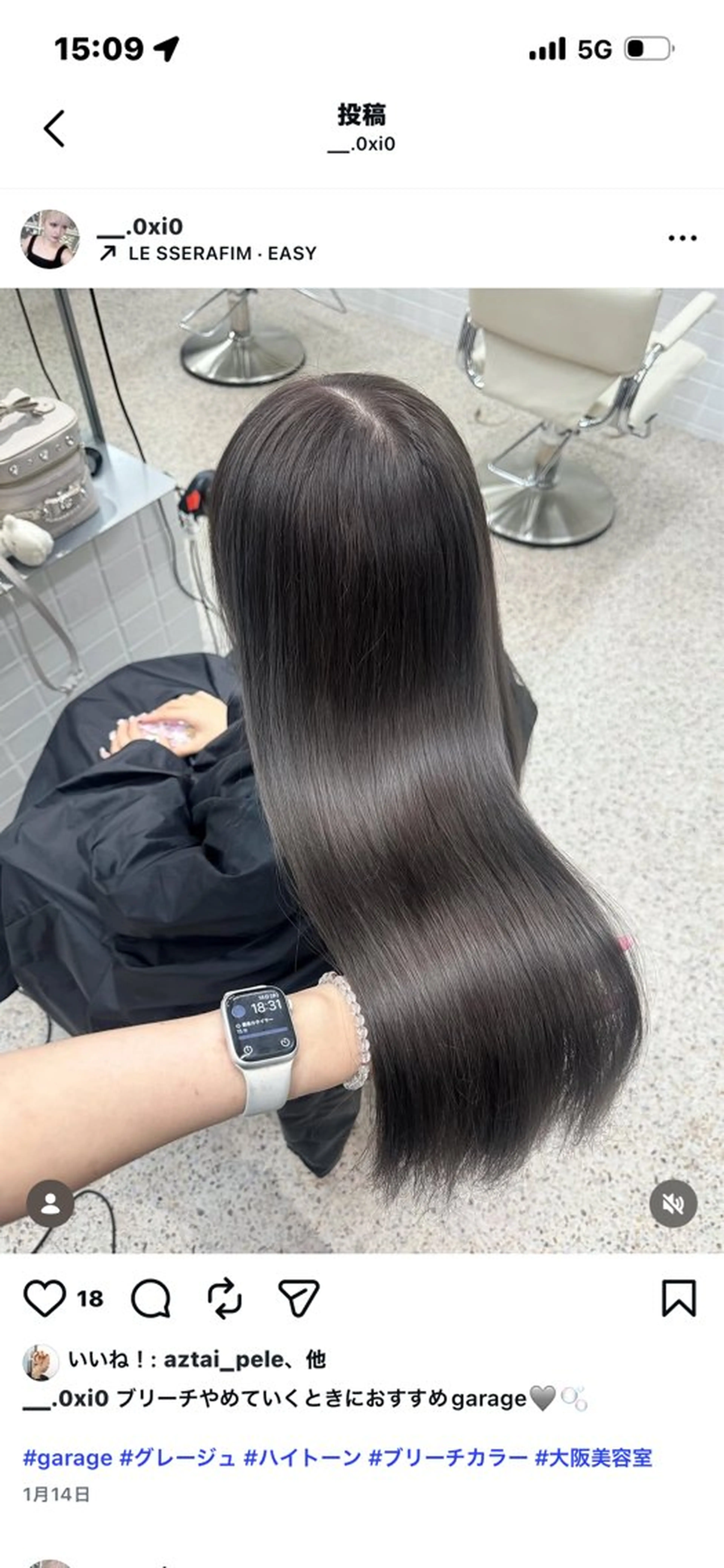 ロング ヘアカラー トリートメント 梅田/ハイトーン/ Riona🩵のヘアスタイル