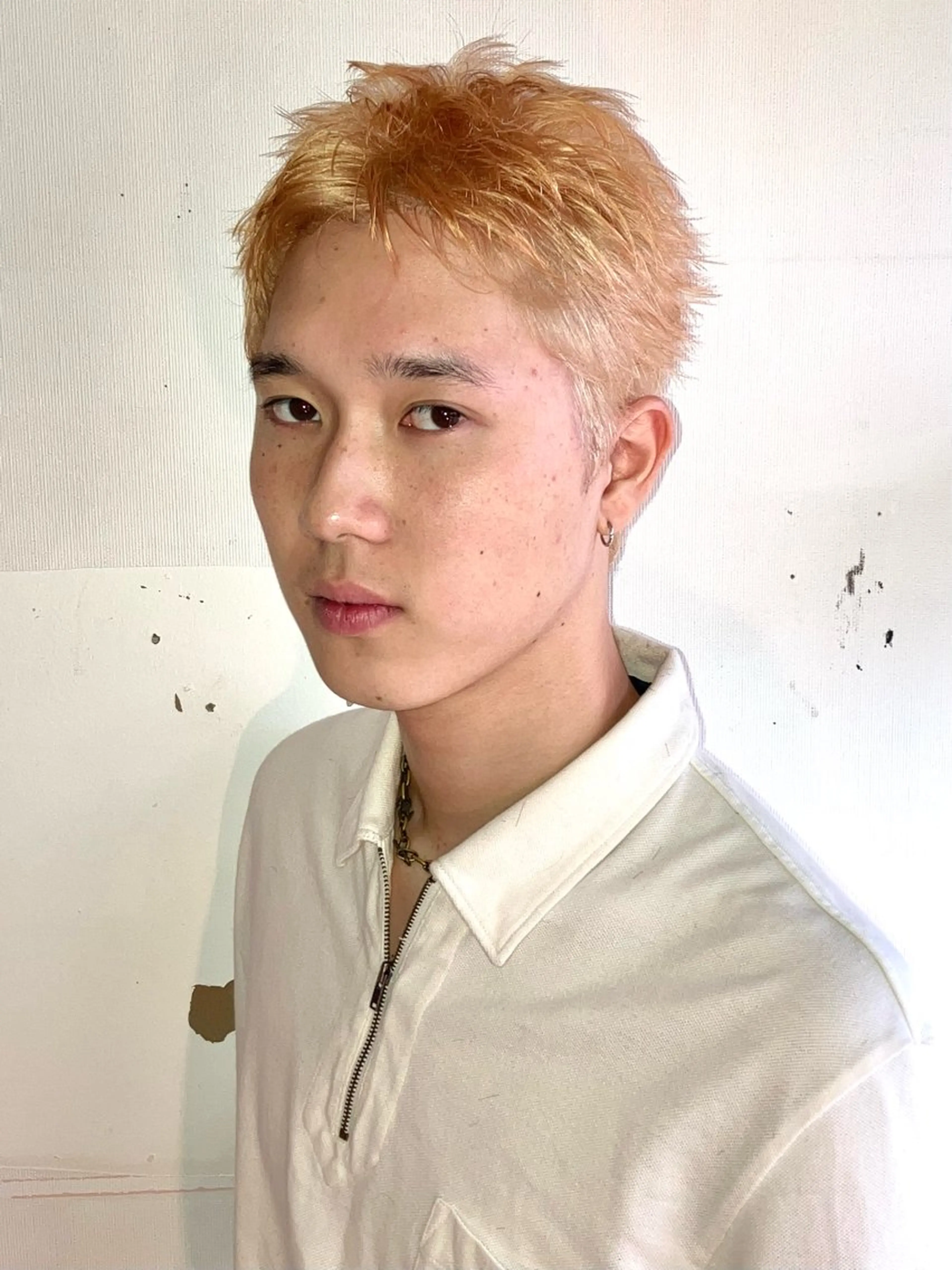 メンズスパイキーショート ⚡️抜きっぱなしブリーチ 👑の写真