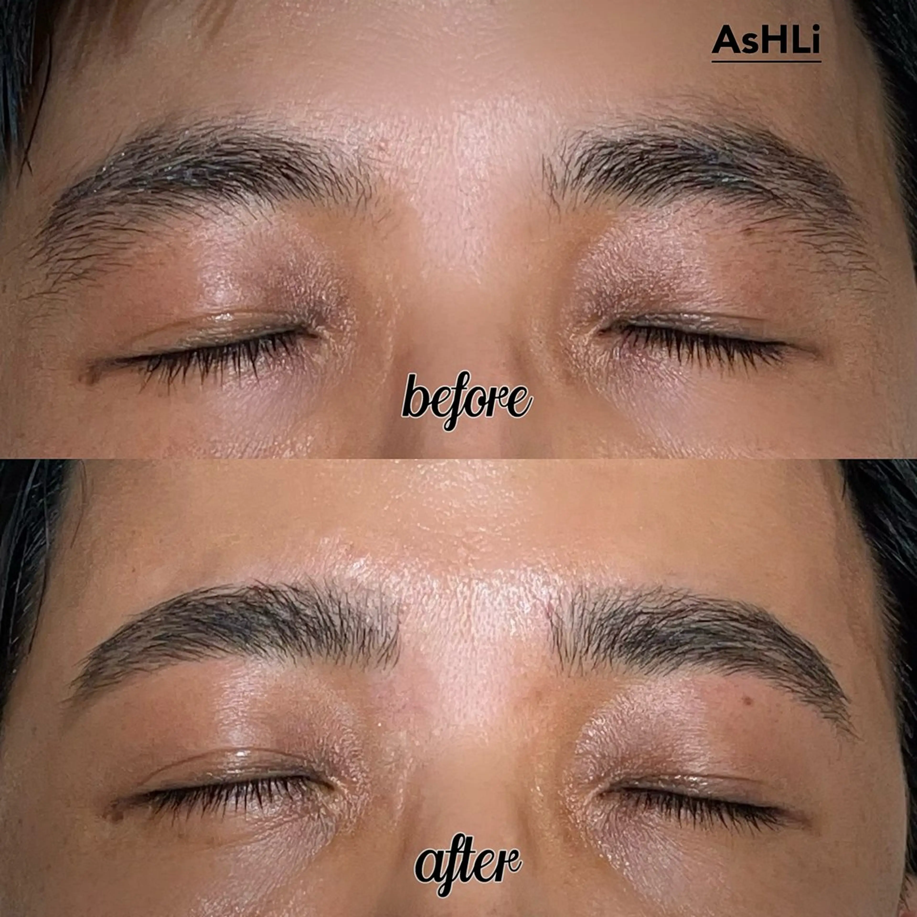 メンズ アイブロウ ハリウッドブロウリフト メンズアイブロウ AsHLi 南青山のエステ・リラクイメージ