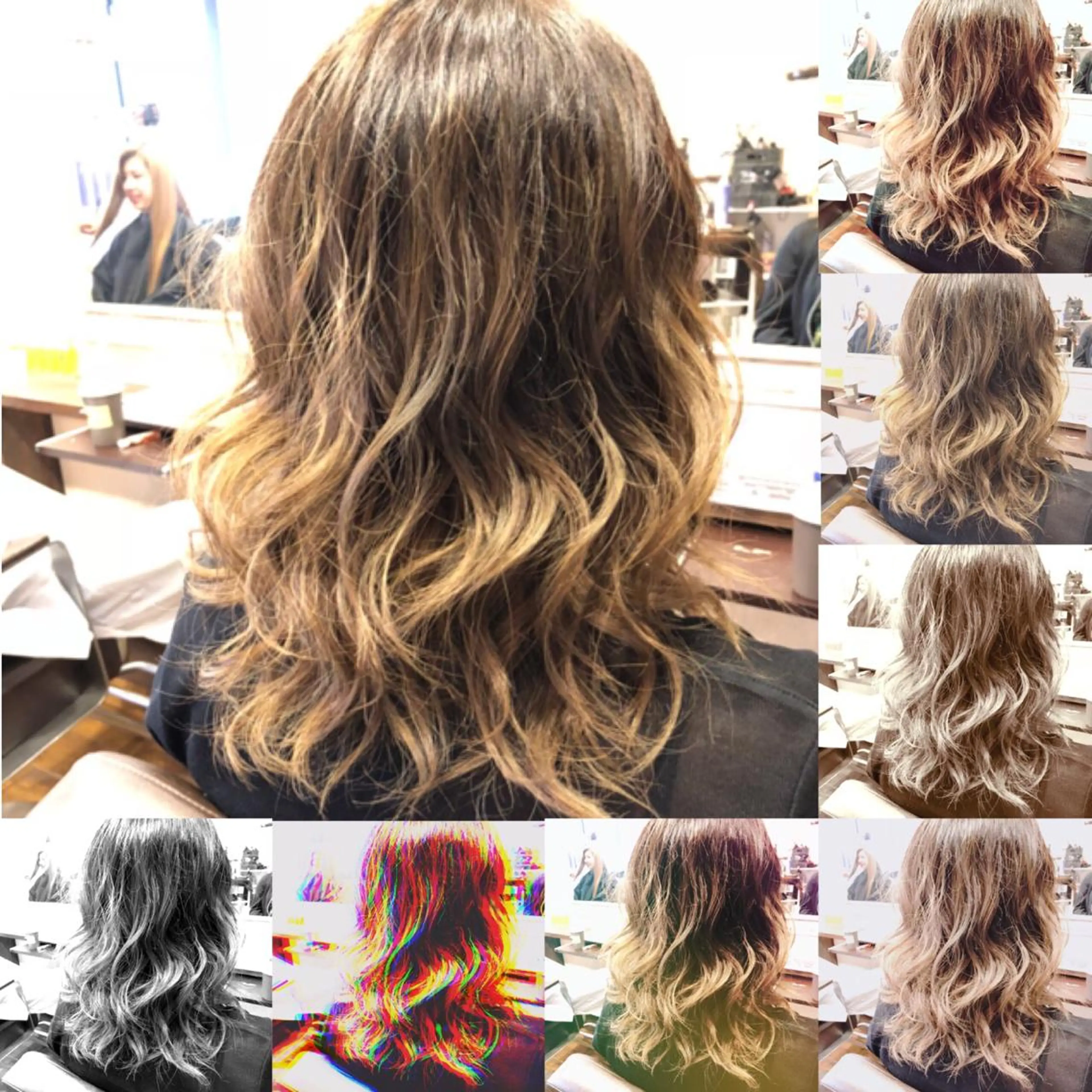 ロング カラー パーマPrivate SalonNoa名駅のヘアスタイル