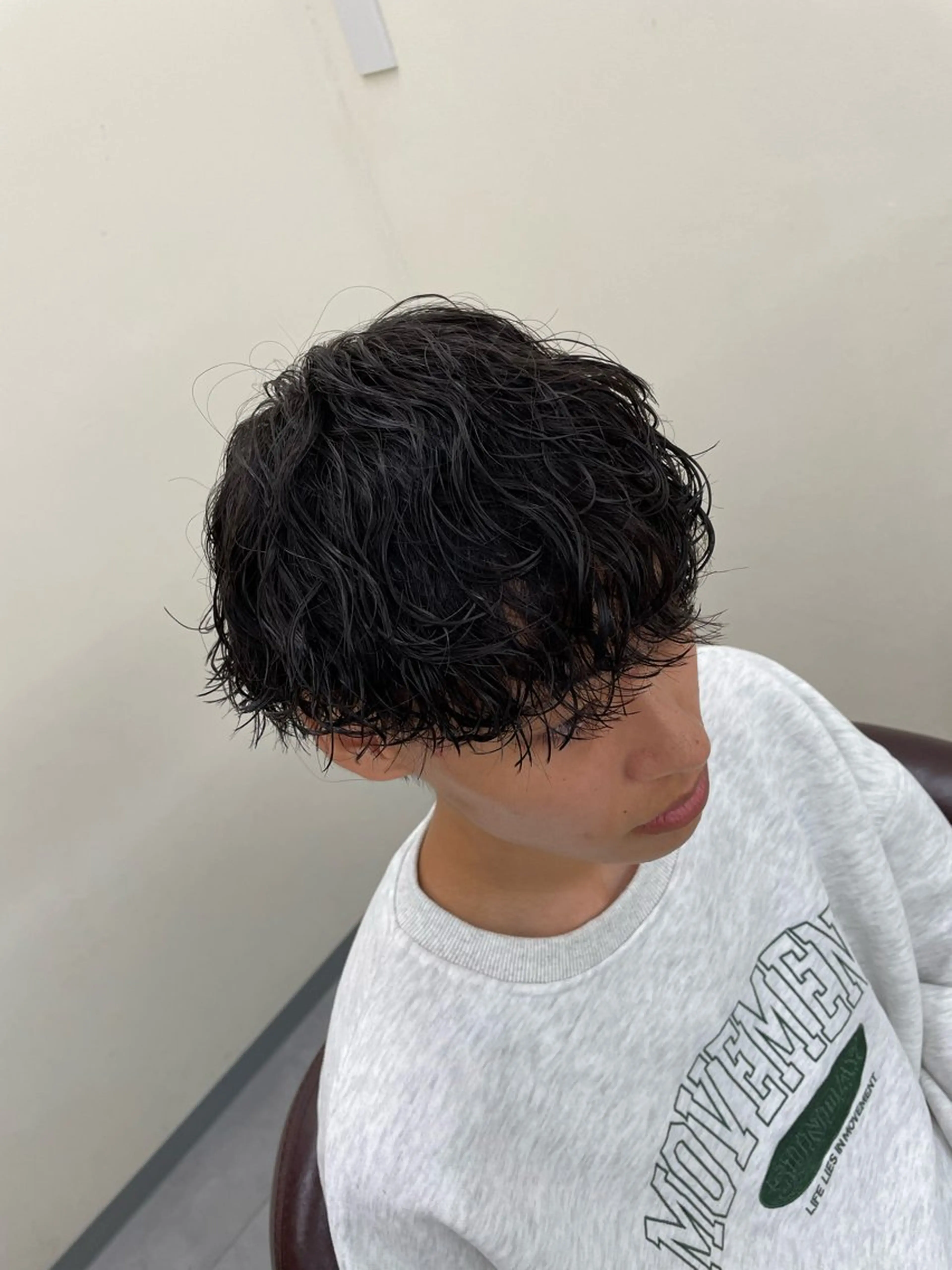 パーマ メンズ カット パーマ 大阪メンズパーマ 美容師井上智博のヘアスタイル