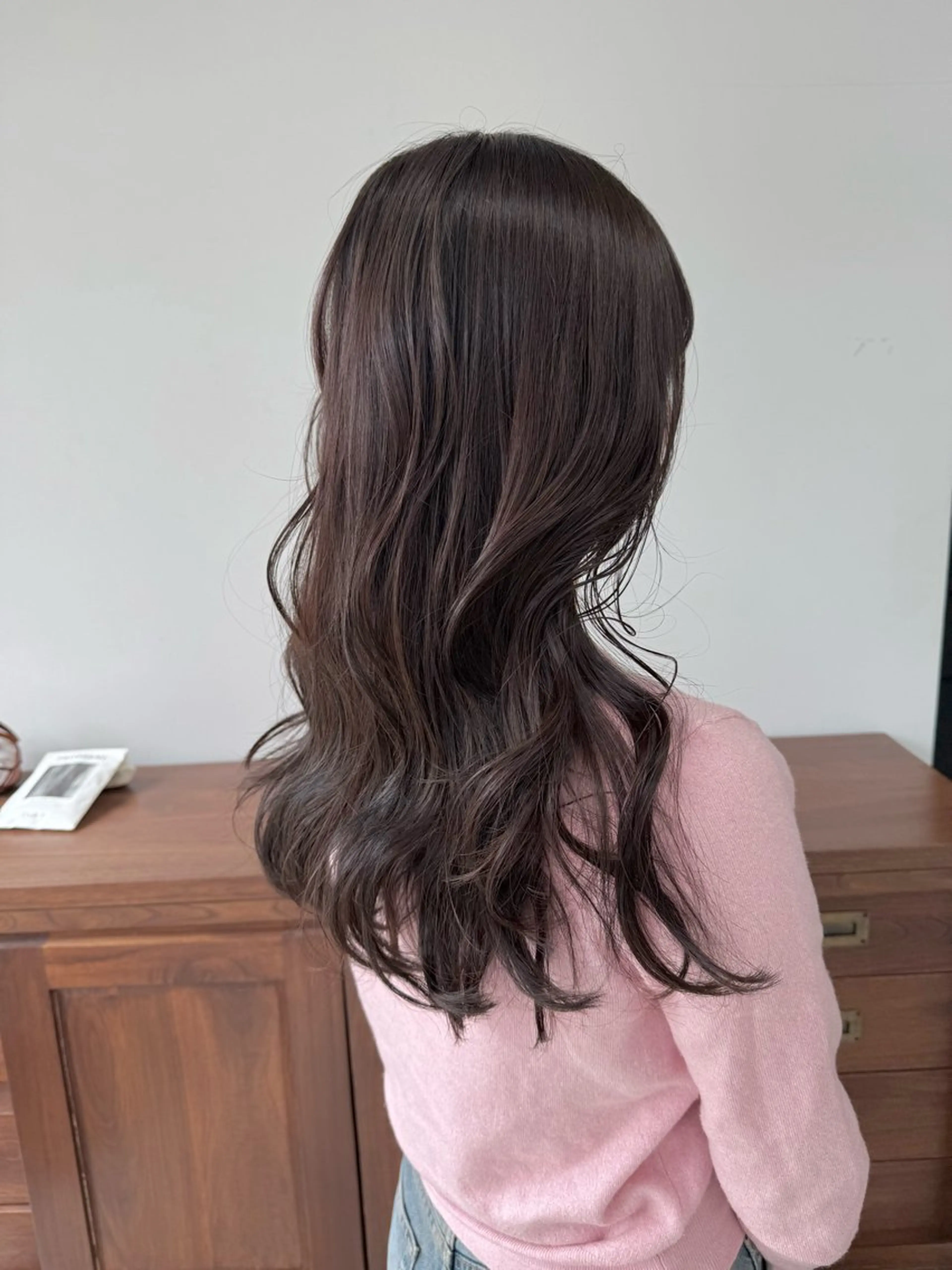 ロング カット ヘアカラー トリートメント 仲村安葉/暖色 カラー/レイヤーのヘアスタイル