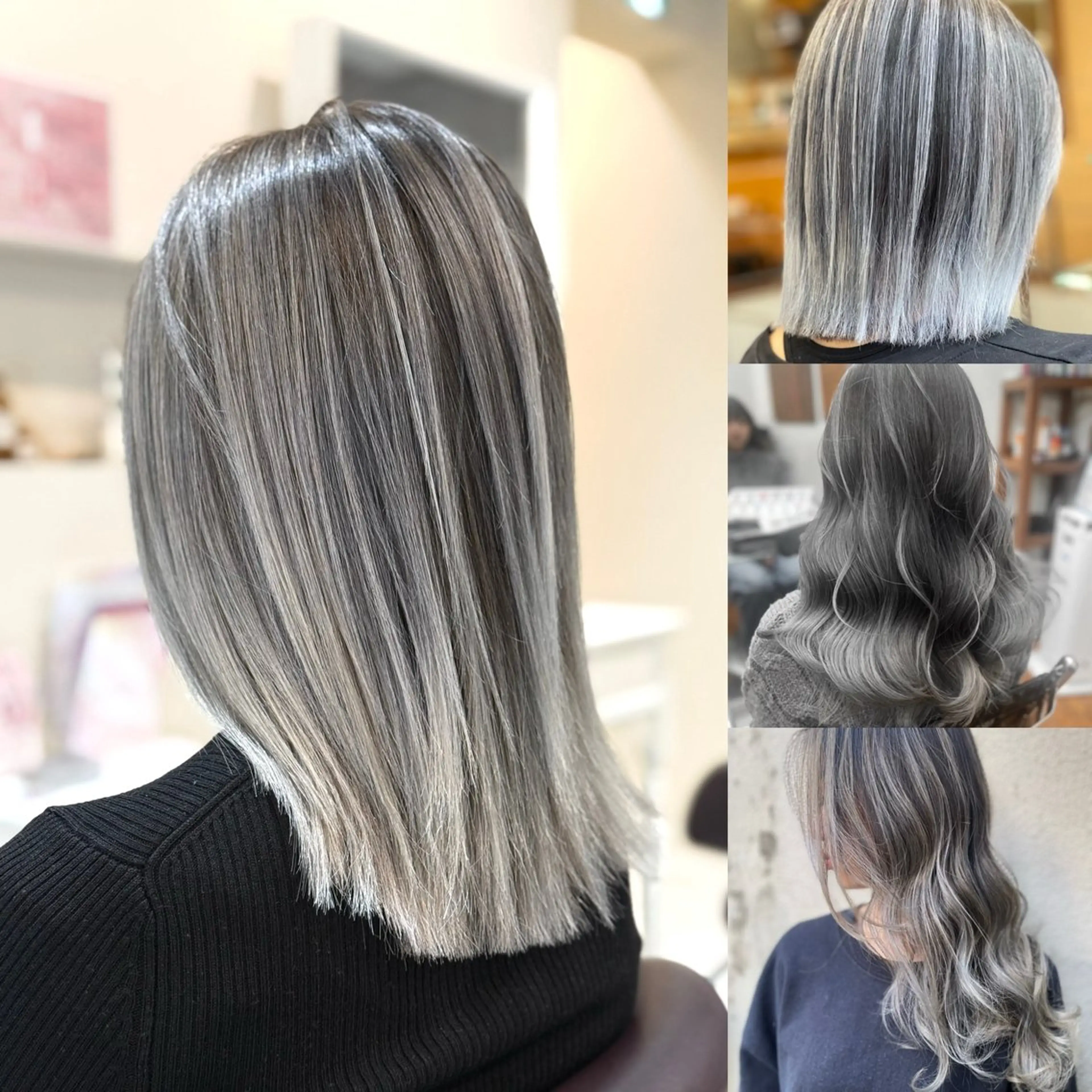 ミディアム バレイヤージュ⭐️ 栄/舩木裕矢のヘアスタイル