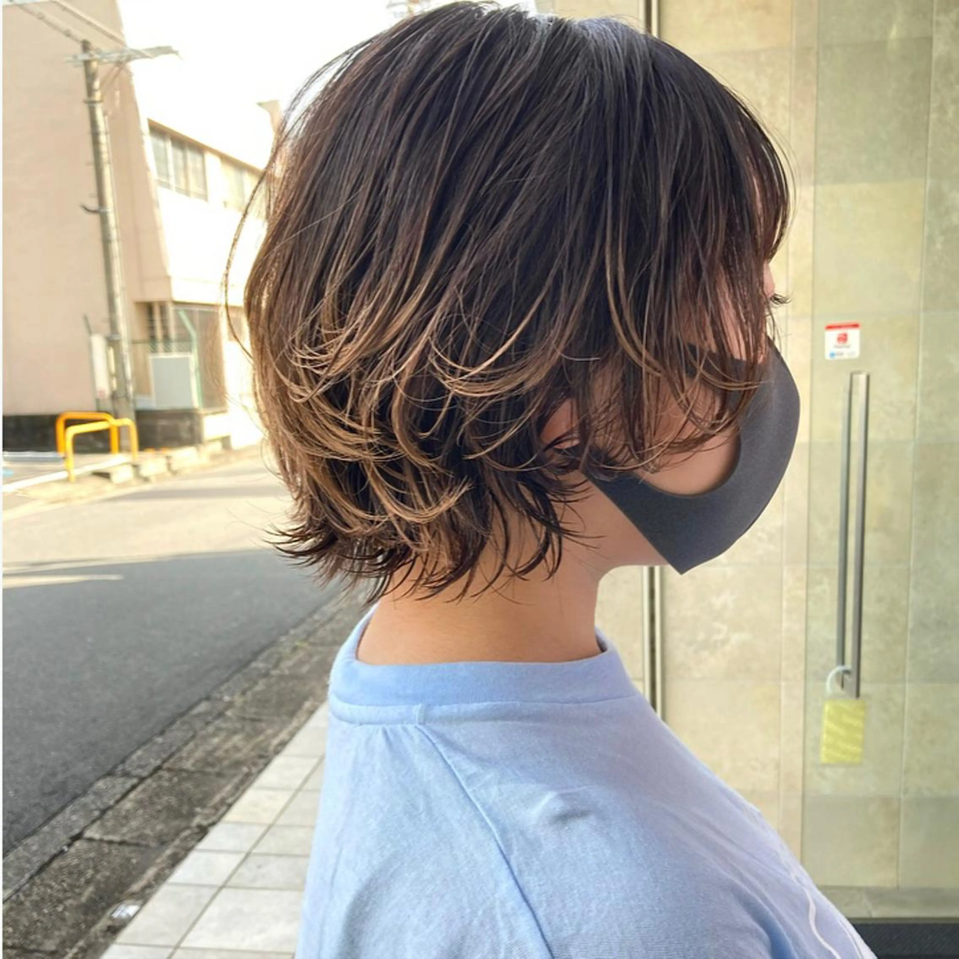 ショート ボブ ウルフカット ウルフボブ カット トリートメント 田中 あかねのヘアスタイル