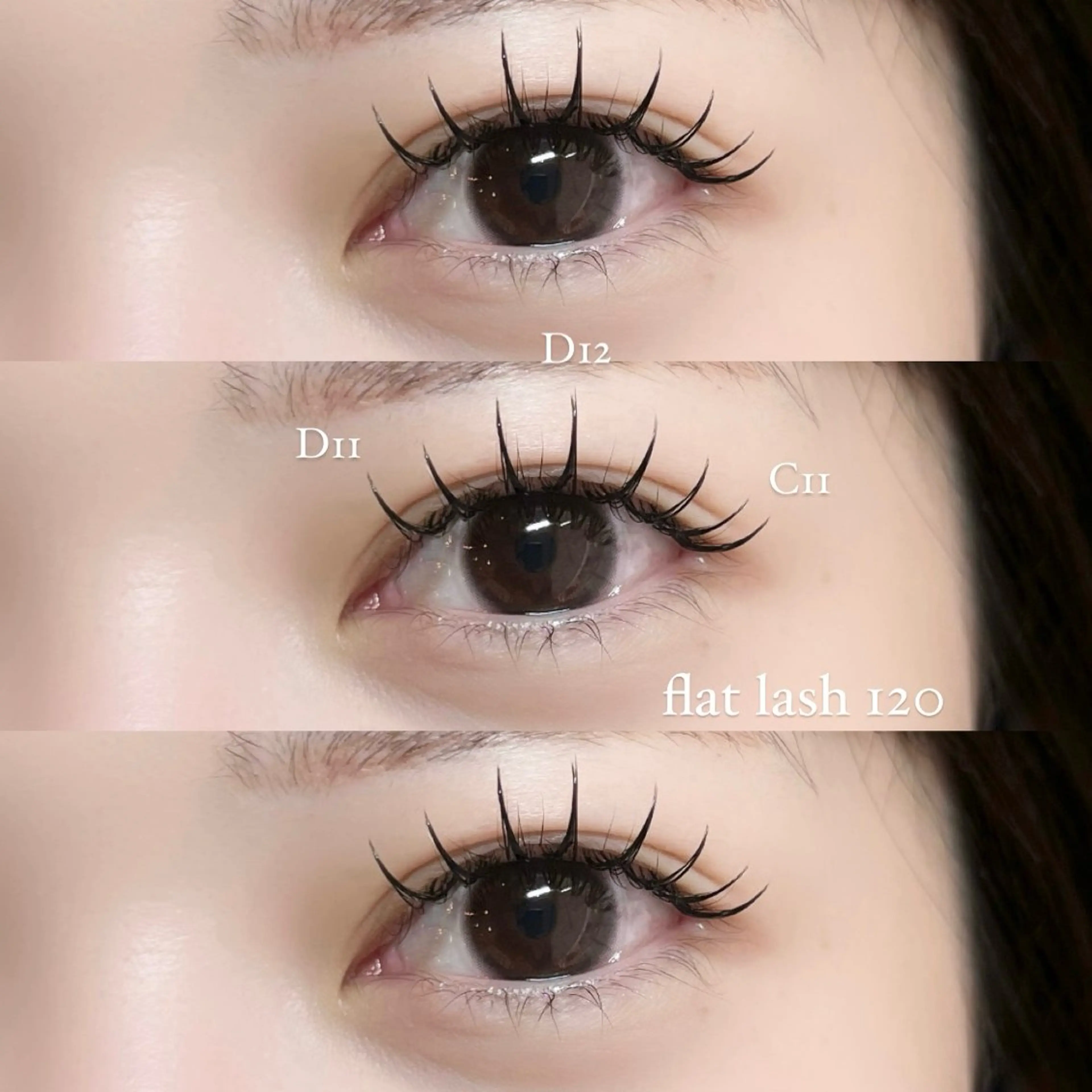 マツエク・マツパ フラットラッシュ 千島 里歩のマツエク・マツパデザイン