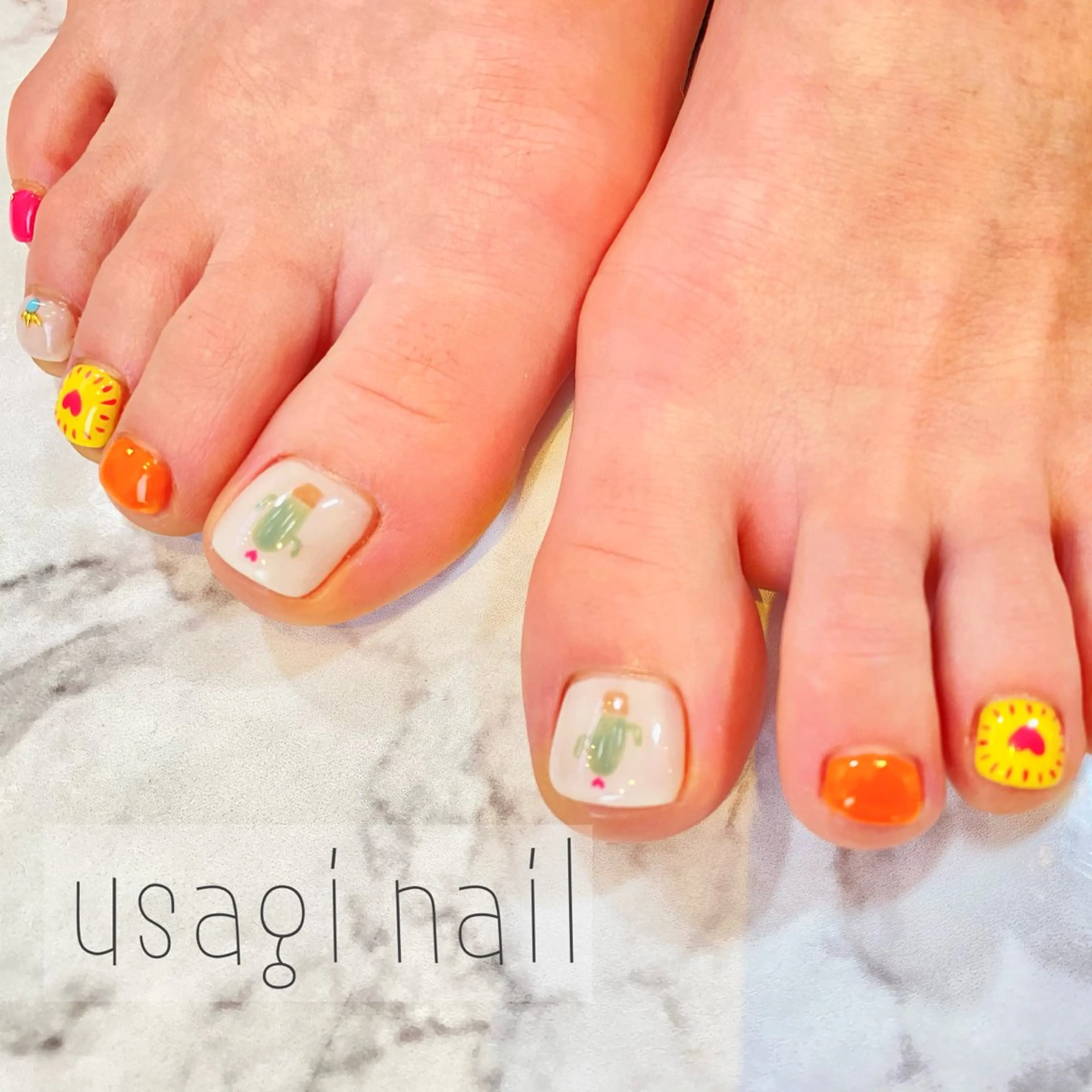 ネイル 夏ネイル usagi nailのネイルデザイン
