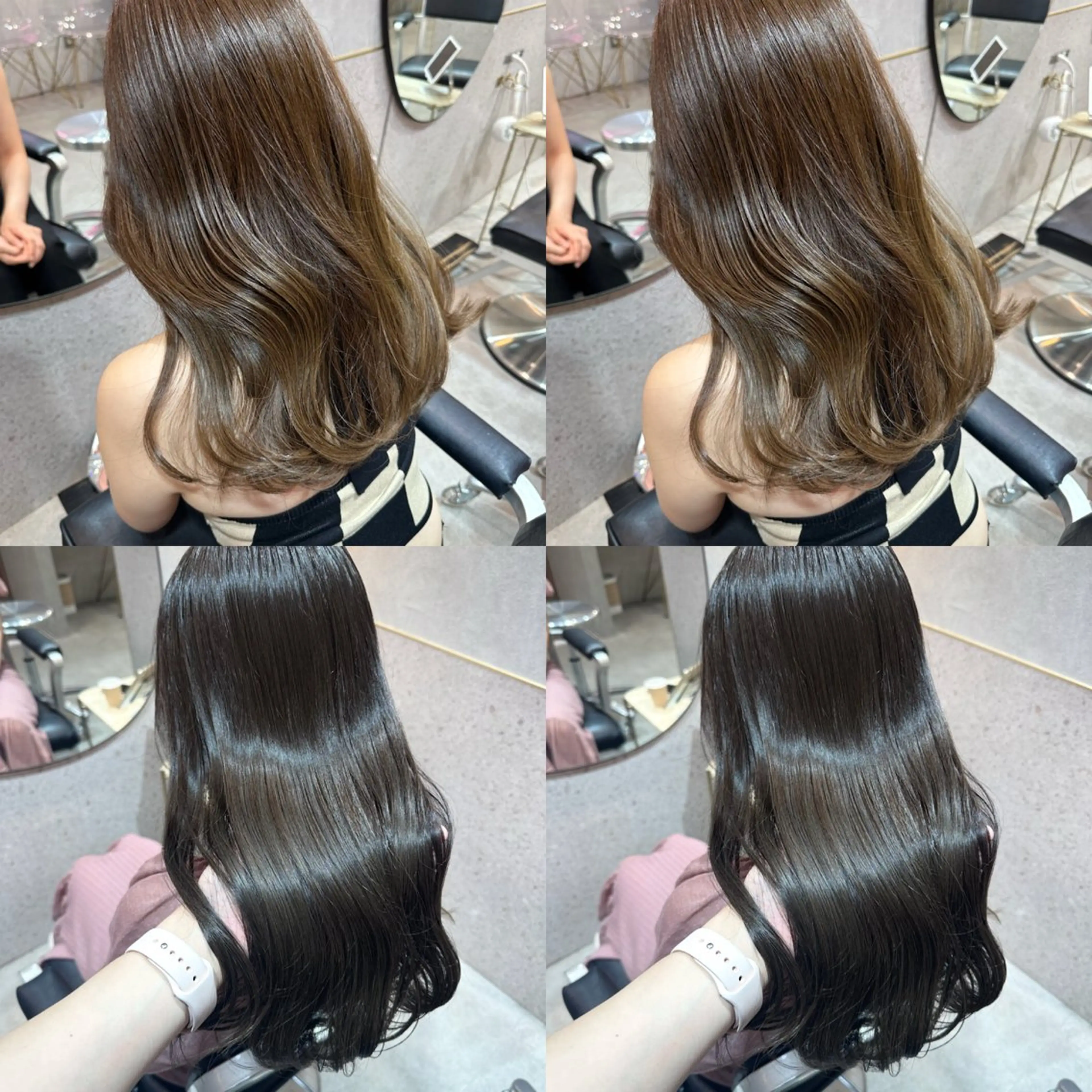 ロング カラー 透明感カラー オレンジ ヘアカラー トリートメント 新宿/韓国ヘア/ 韓国ボブ/Mayuのヘアスタイル