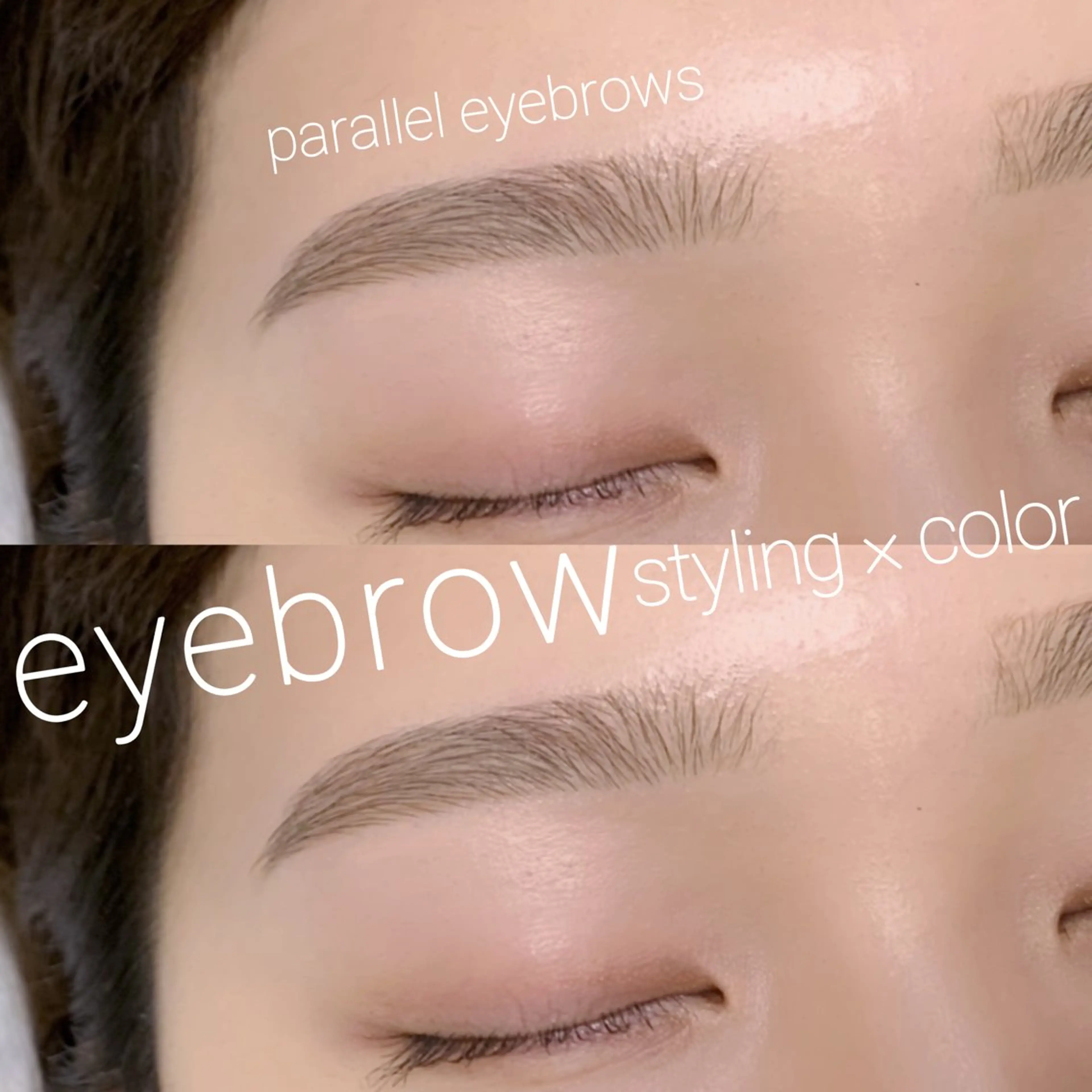 2番人気‼️【アイブロウスタイリング(wax脱毛)+カラーリング(眉毛)セット】 間引き+仕上げメイク付き◎の写真