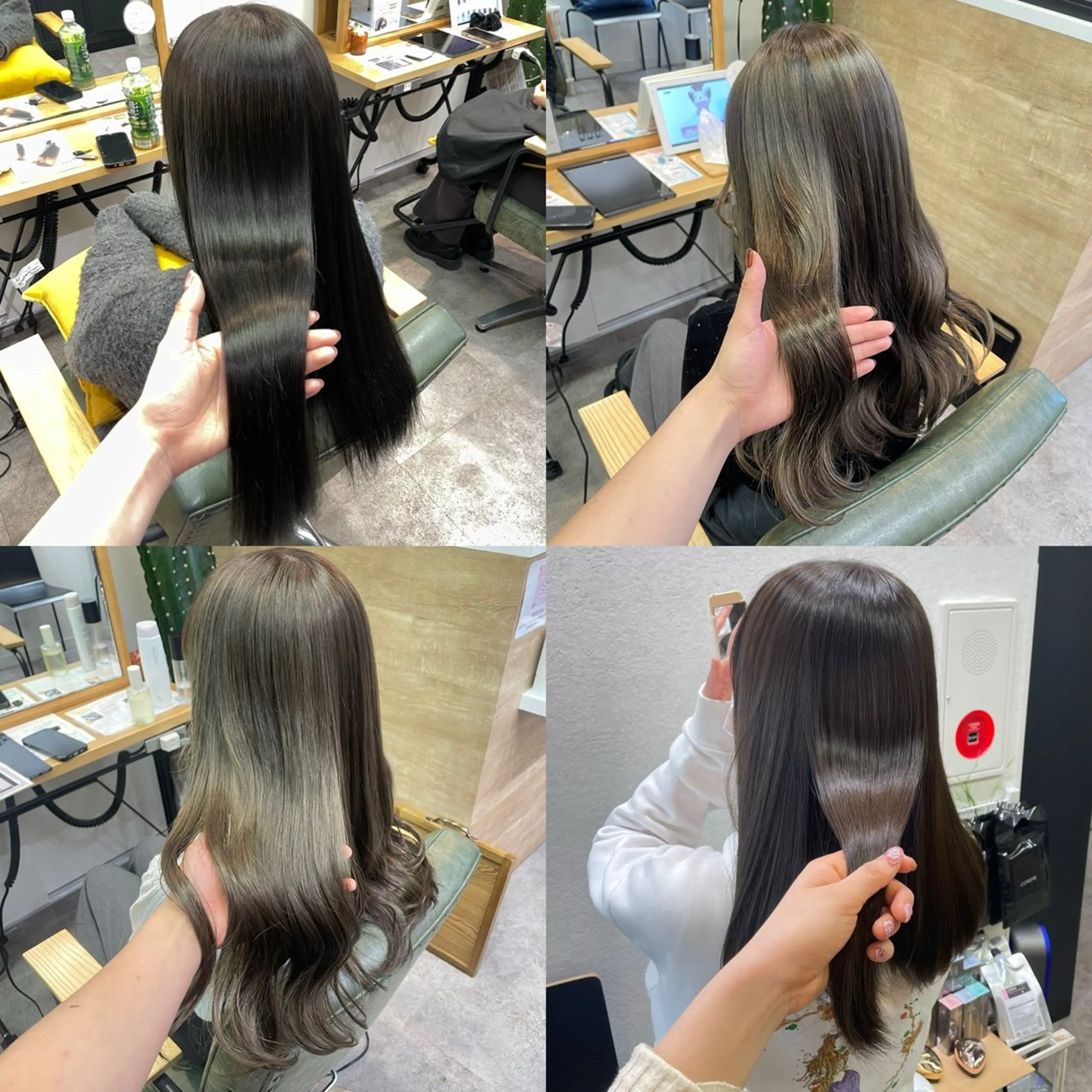 カラー オリーブカラー 艶カラー🪡髪質改善 アレンジ🎀airiのヘアスタイル