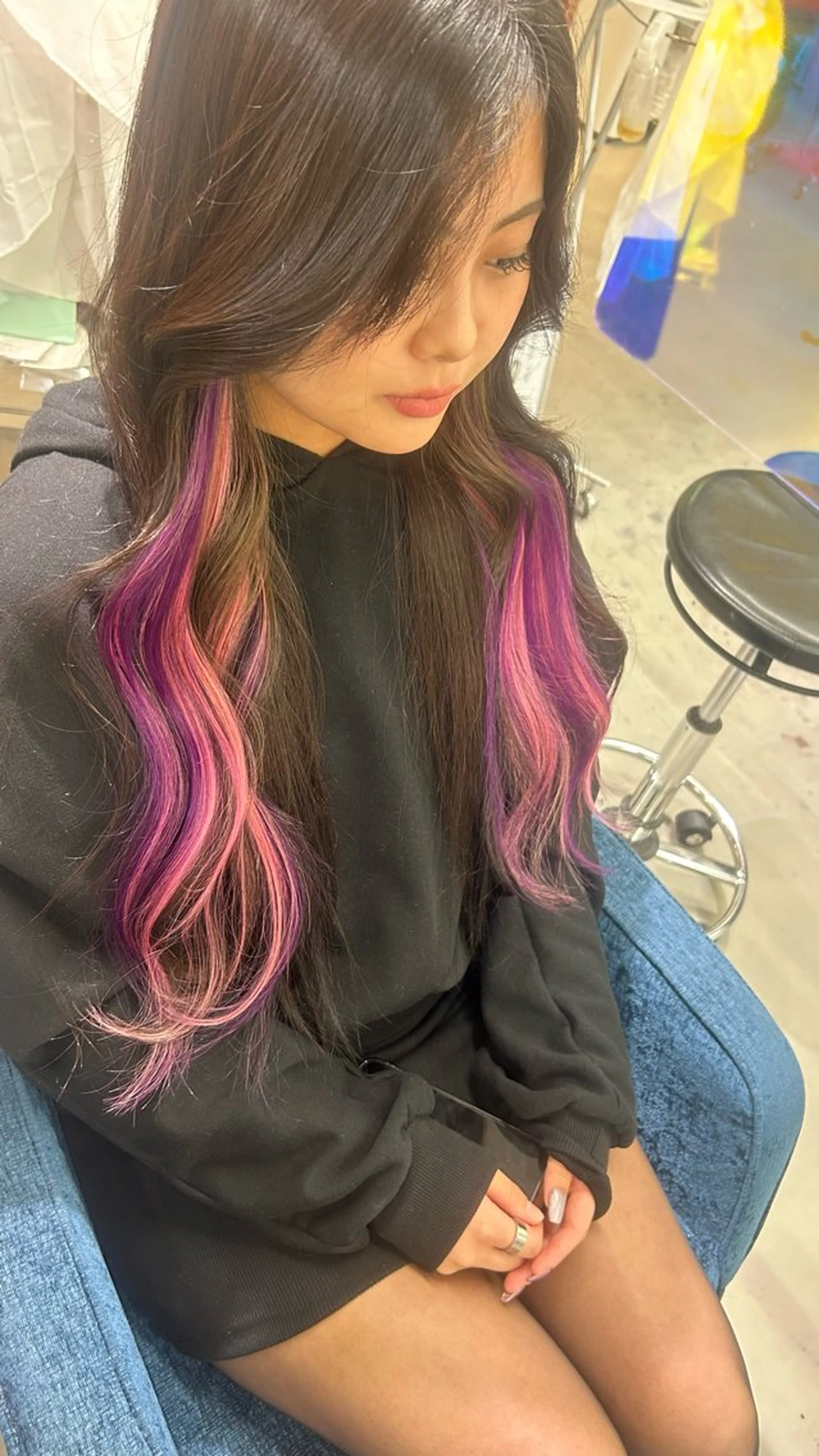 ロング ヘアアレンジ エクステ Maelle 元町【マエル】所属・rococo./ 清穏🌈💗🦋のマツエク・マツパデザイン