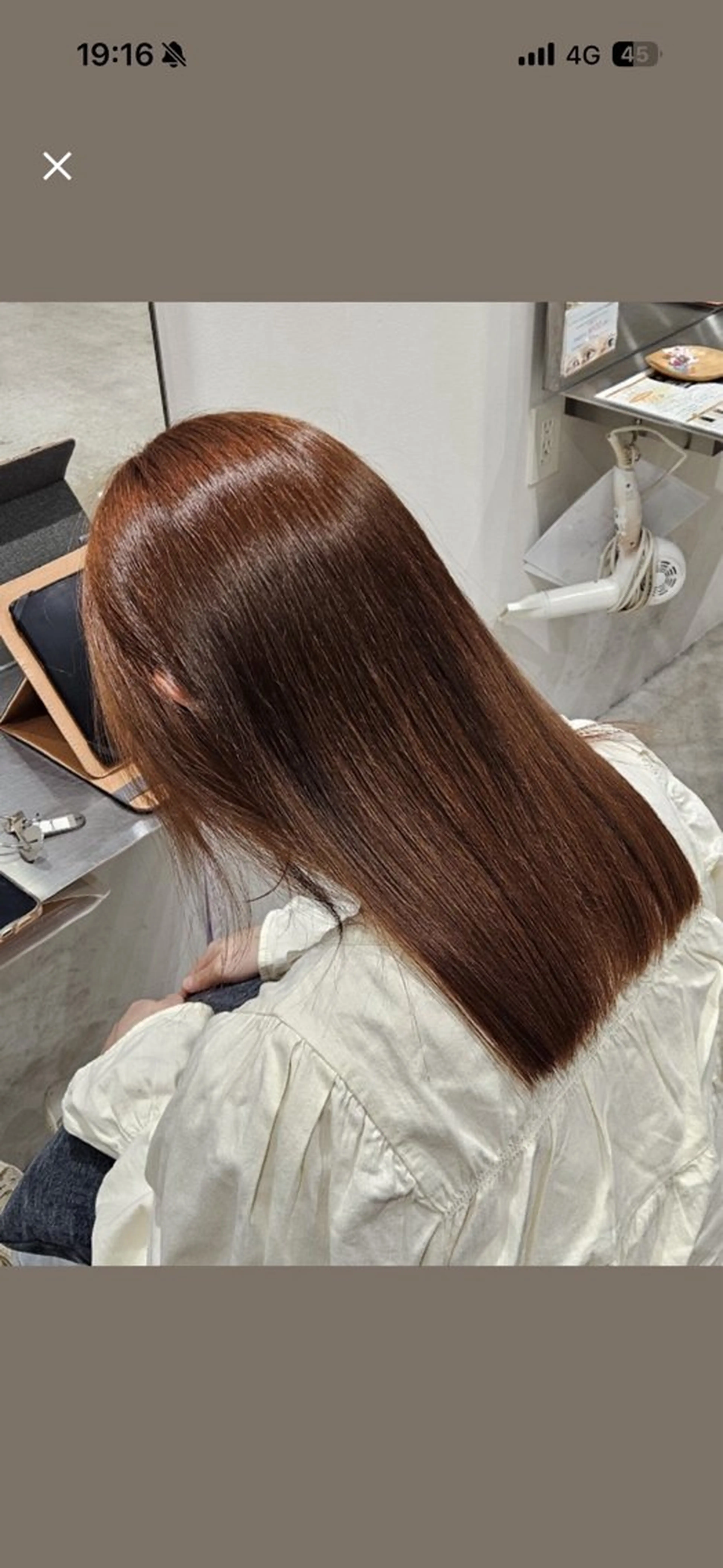 ミディアム ヘアカラー 田中 理菜のヘアスタイル