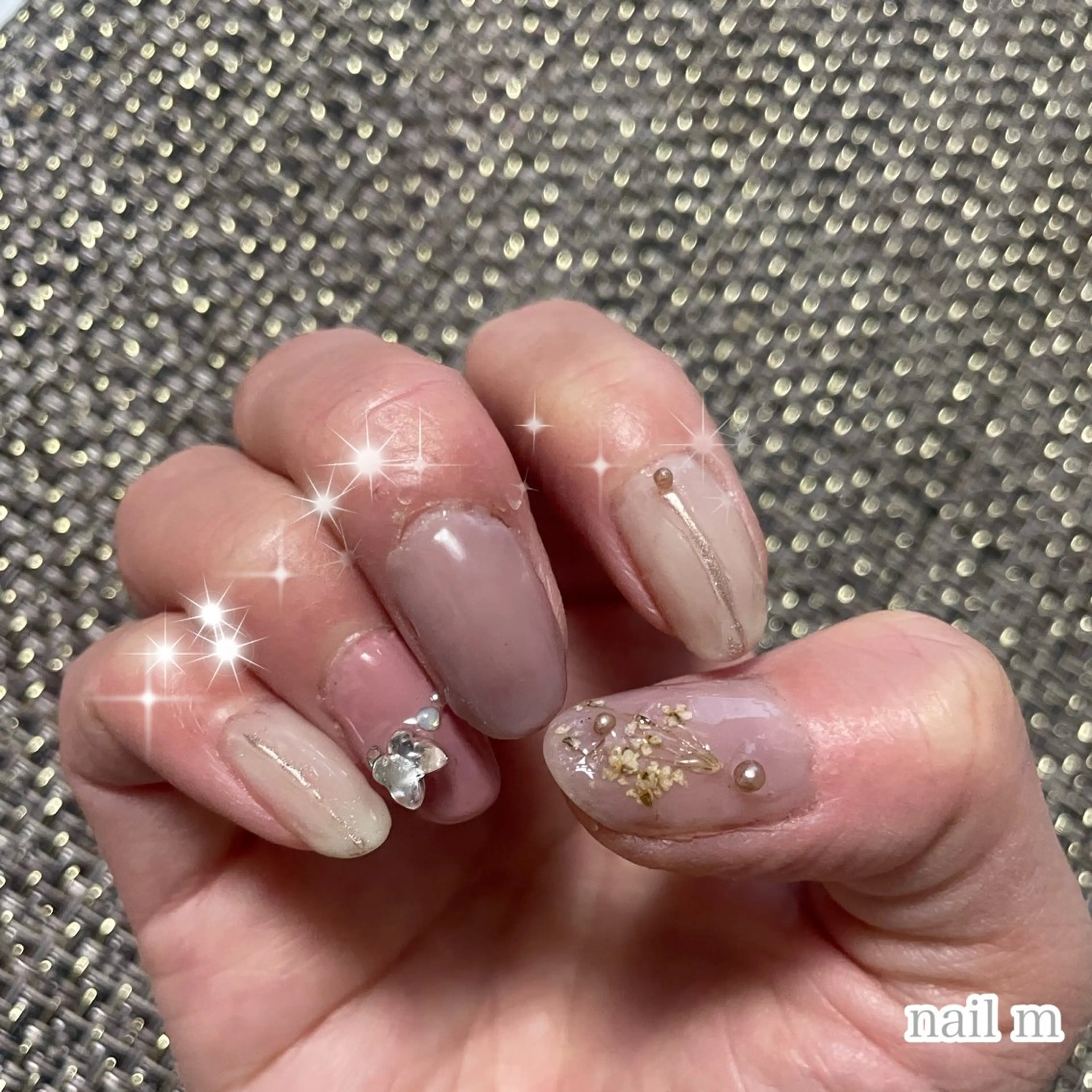 ネイル ジェルネイル 卒業式 ミラーネイル シンプルネイル NAIL★M 真紀のネイルデザイン