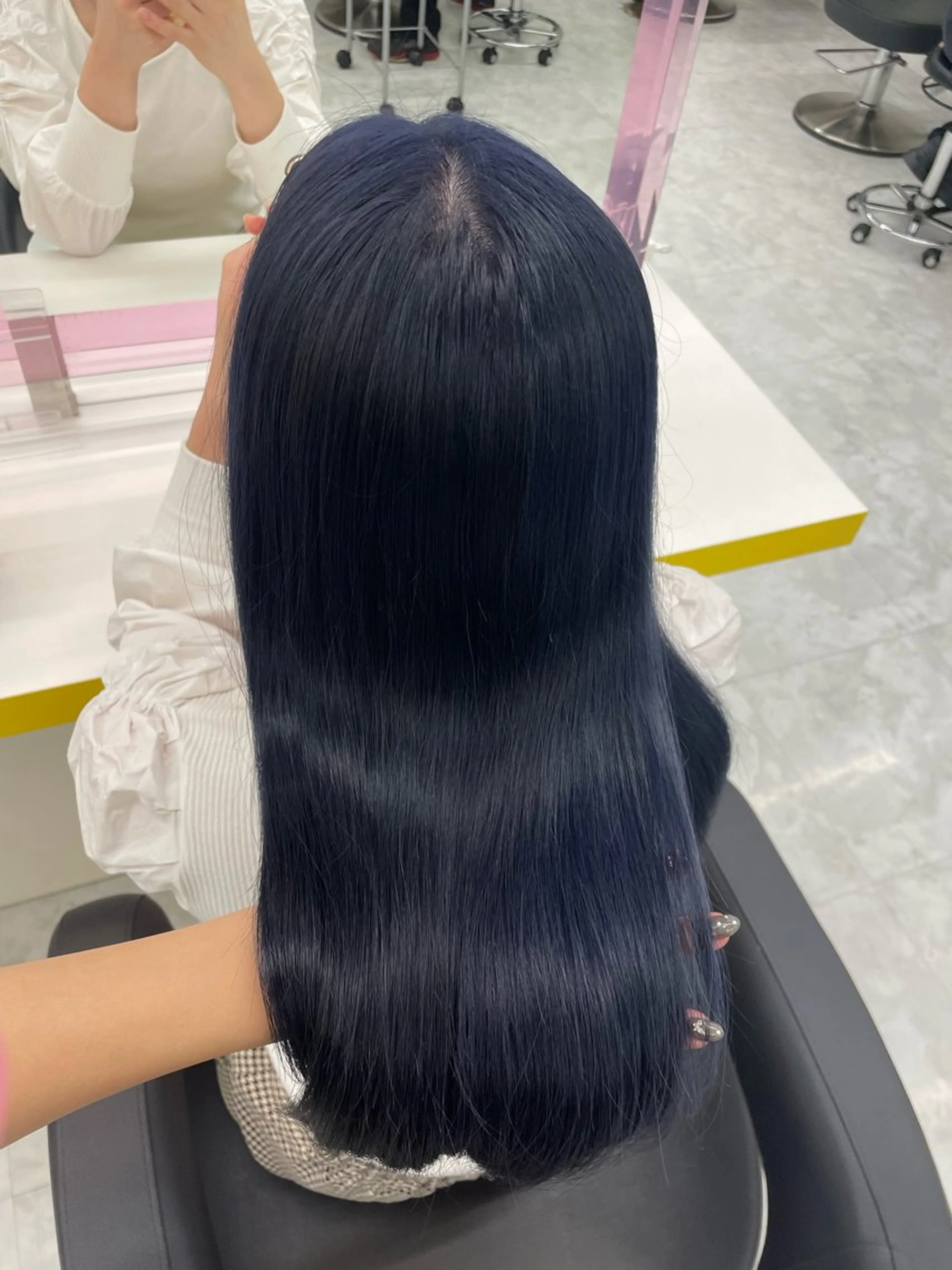 ロング カラー ヘアカラー トリートメント ヘッドスパ ヘアセット 🦋色落ち綺麗カラー メンズYUZU🦋‪のヘアスタイル