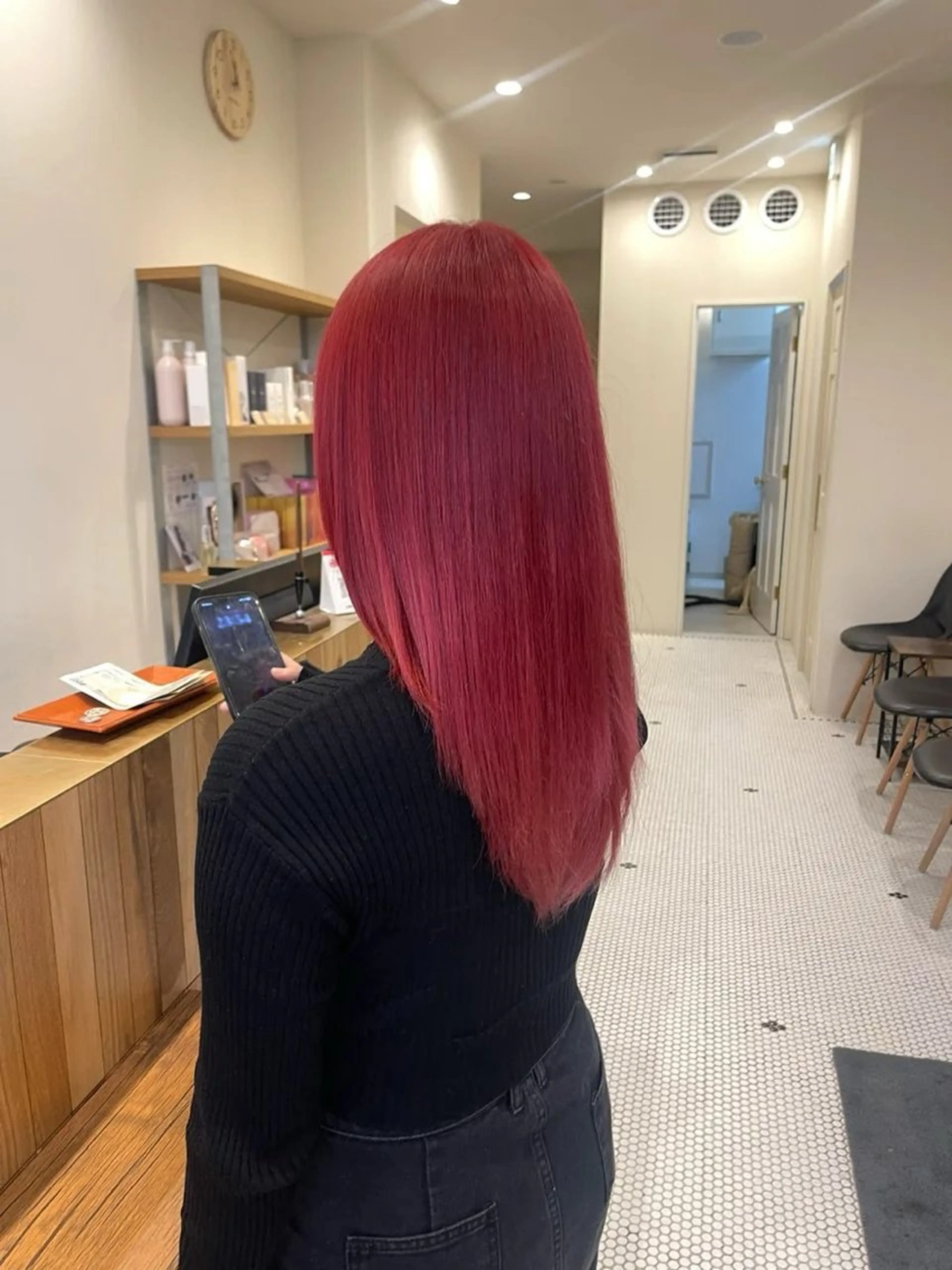 セミロング ヘアカラー マアヤ/ハイトーン /ハイレイヤーのヘアスタイル