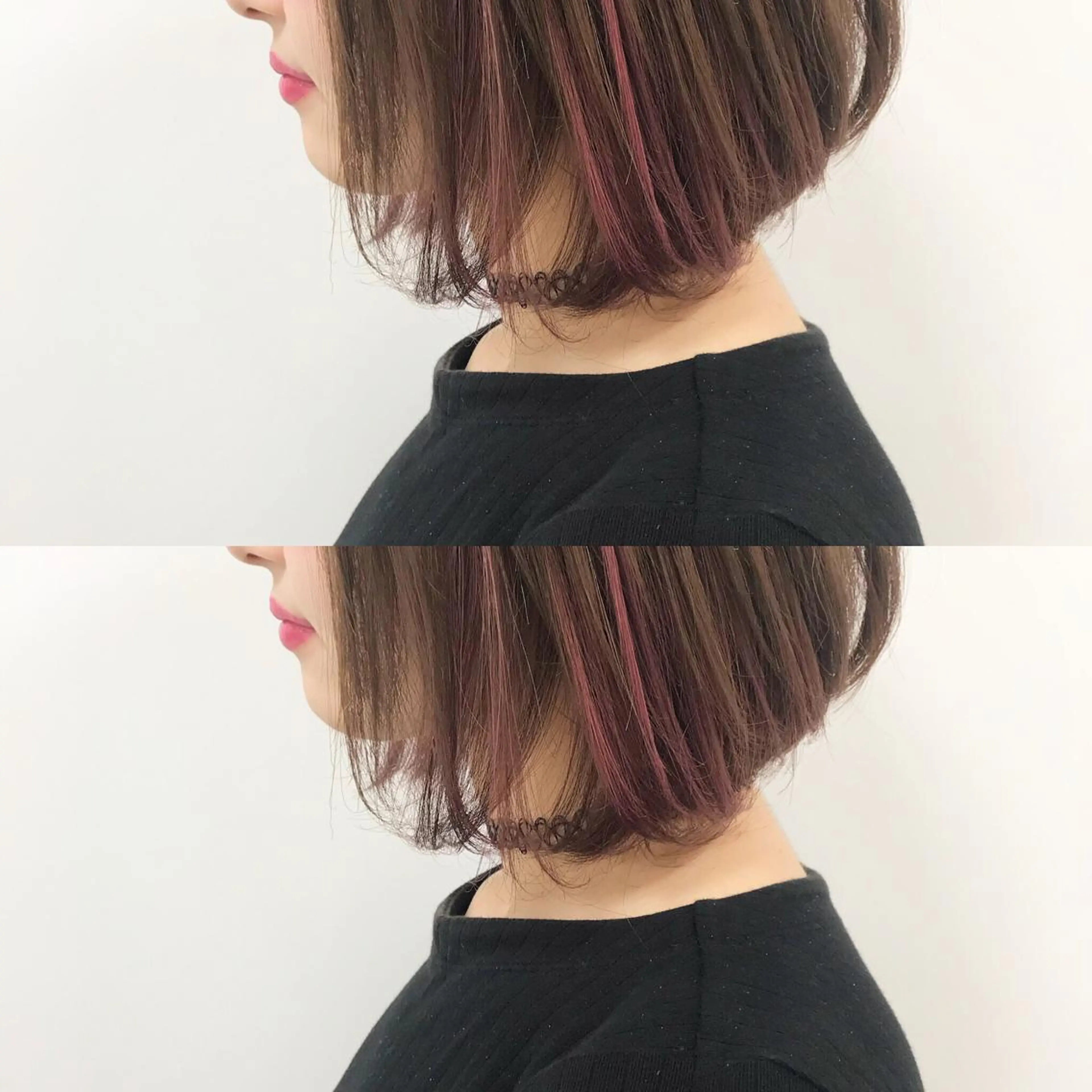 ショート カラー ピンクカラー カット ヘアカラー ショート、ボブ/ 川鍋薫のヘアスタイル