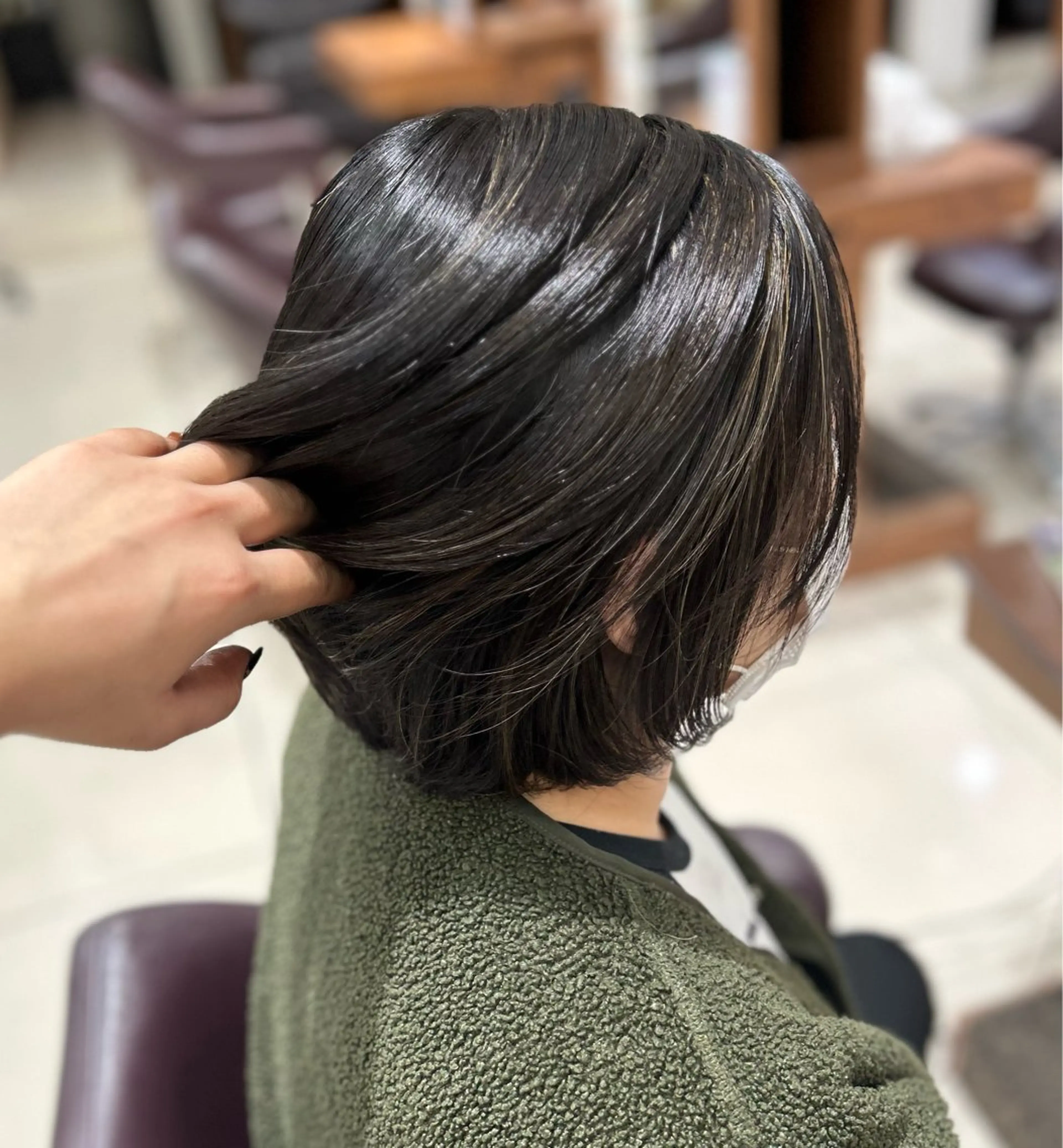 カラー ﾌｳｶ ｶｯﾄ＆ﾊﾟｰﾏ募集のヘアスタイル
