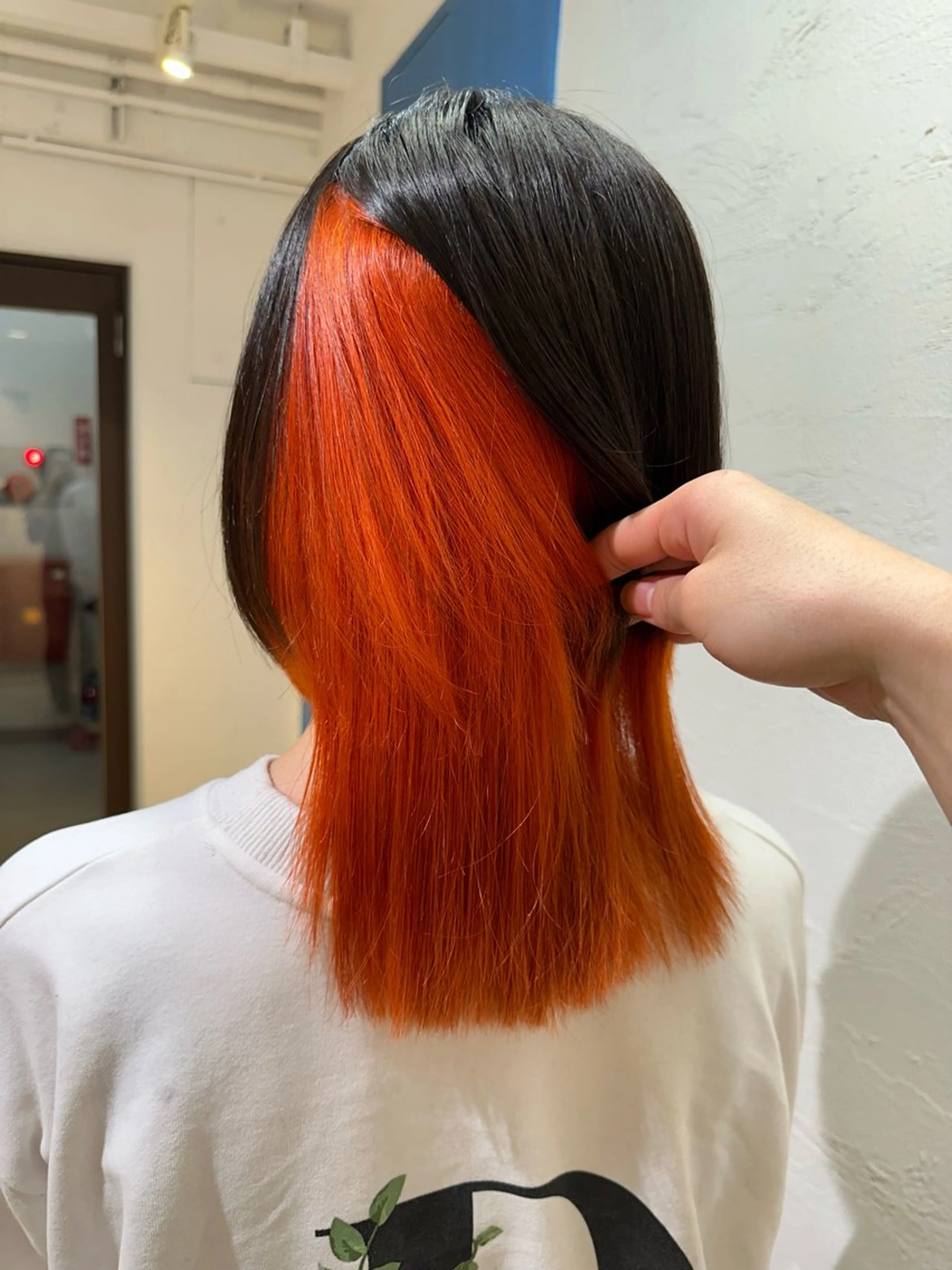 ミディアム ヘアカラー トリートメント ブリーチカラーボブ sayo🧸🤎のヘアスタイル