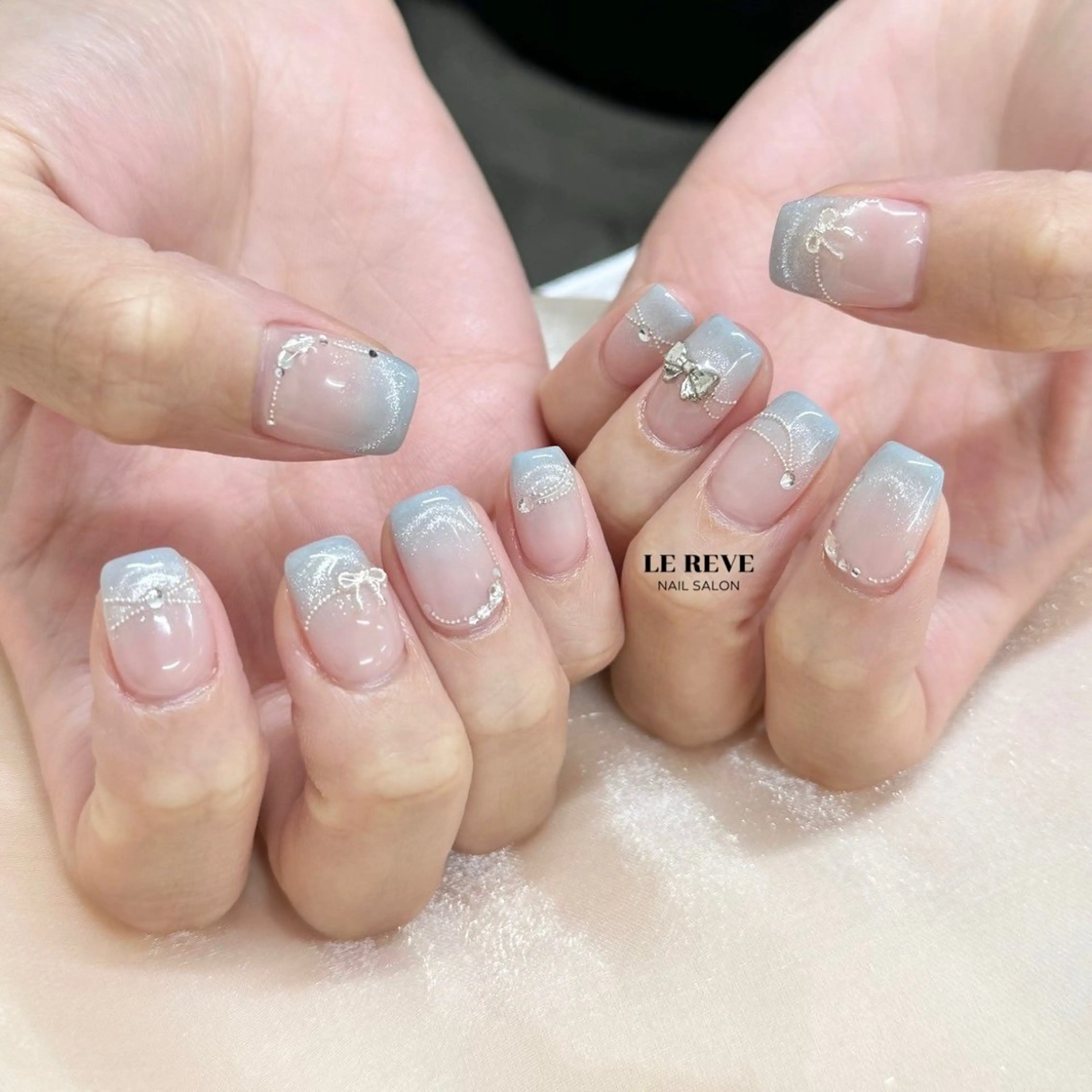 ネイル 韓国ネイル ニュアンスネイル シンプルネイル 夏ネイル ワンホンネイル LE REVE nailsalonのネイルデザイン