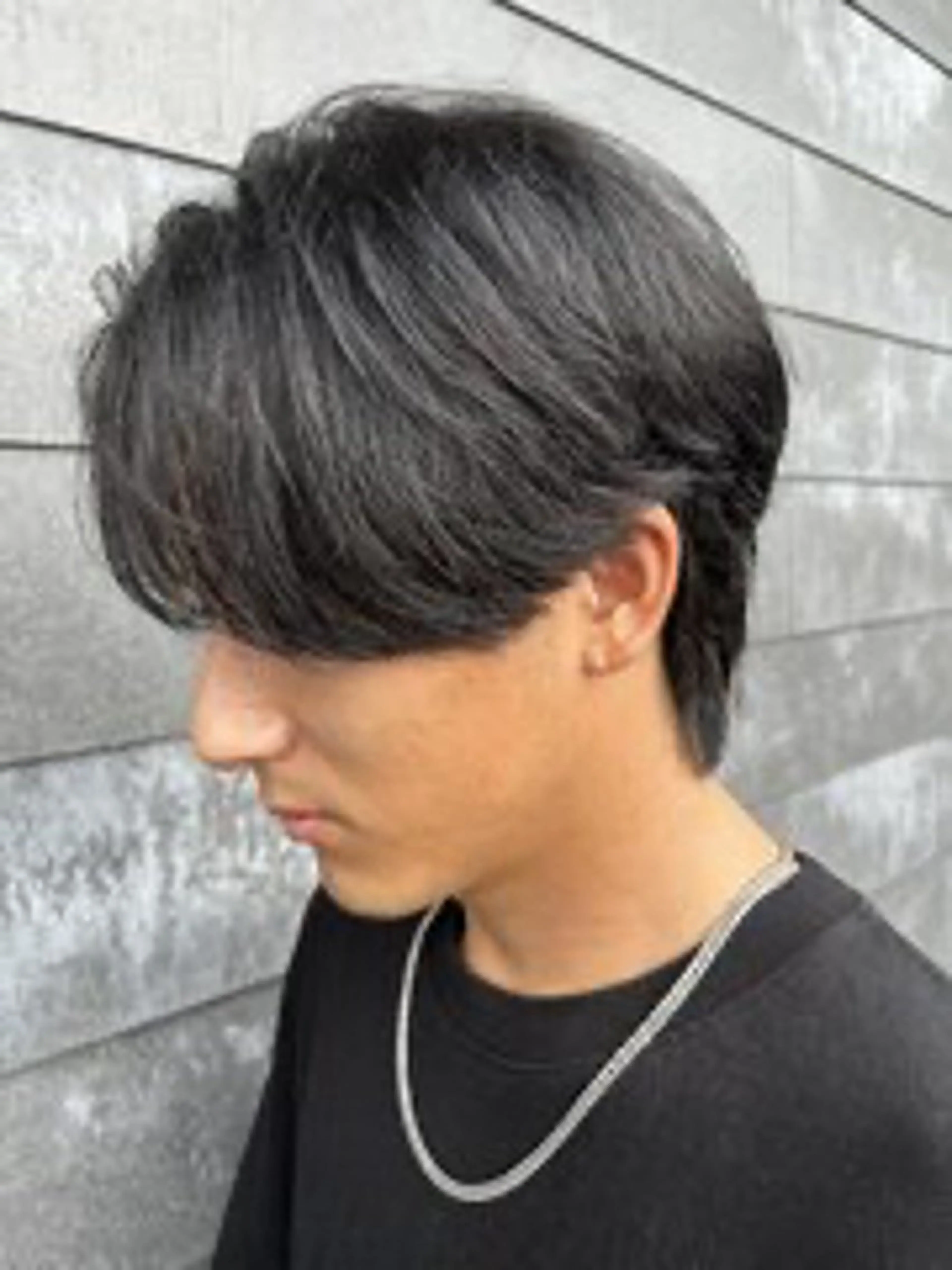 メンズ センターパート カット 内山 翔太のヘアスタイル