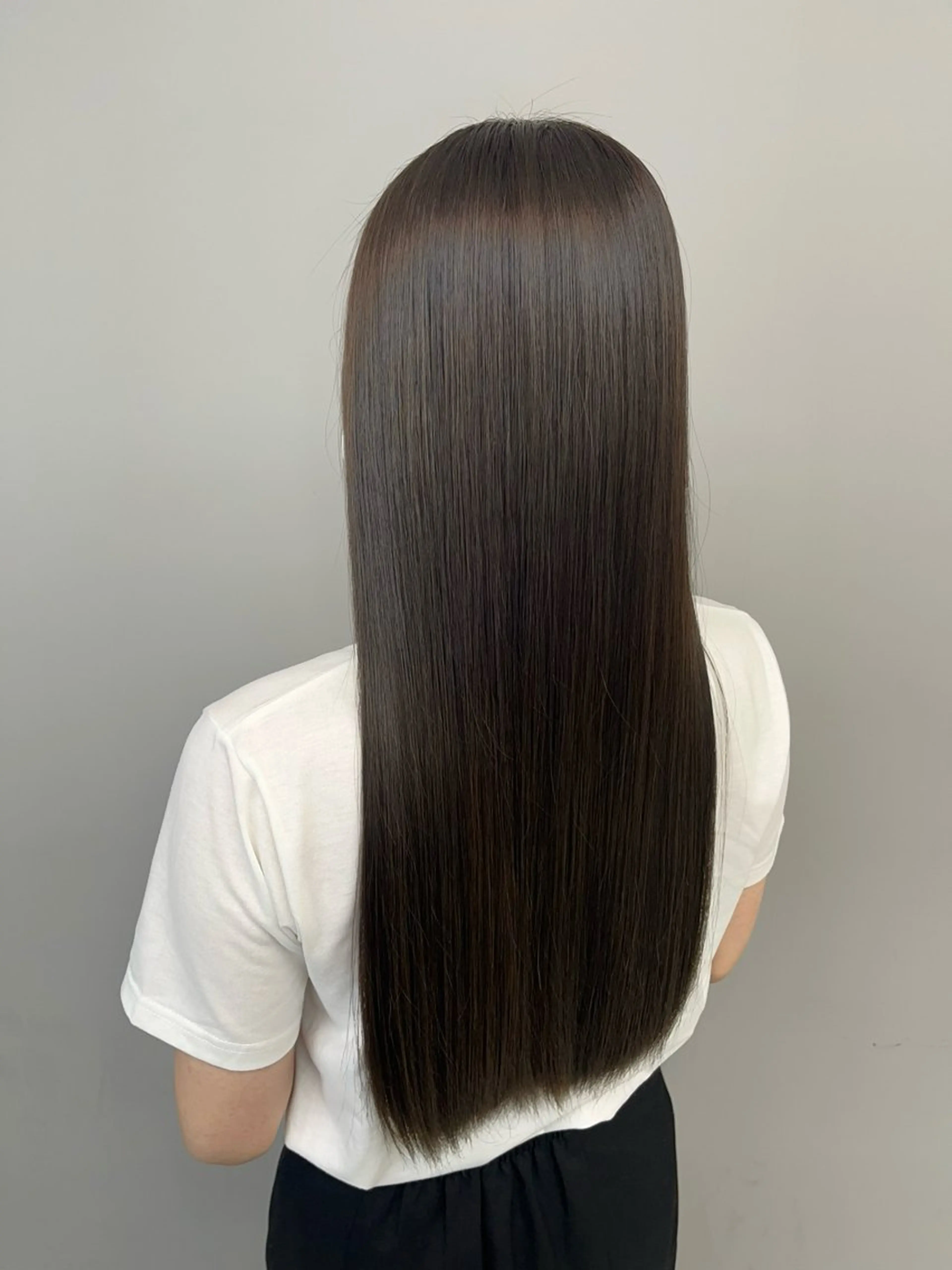 ロング カラー 髪質改善 カット 縮毛矯正 トリートメント 髪質改善/韓国風 /岡崎/松尾優依のヘアスタイル