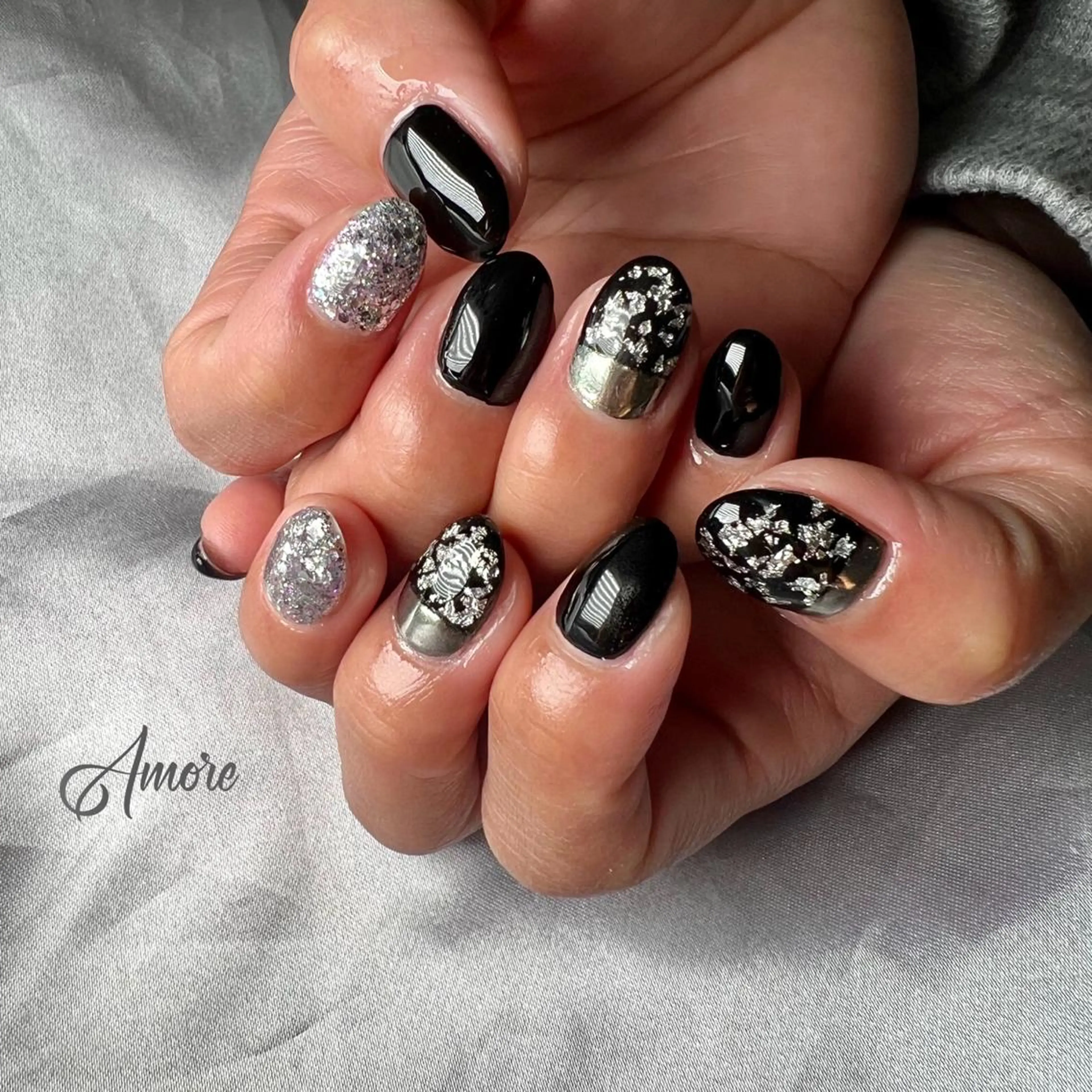 ネイル ジェルネイル 韓国ネイル ミラーネイル オフィスネイル パラジェル You kyehwaのネイルデザイン