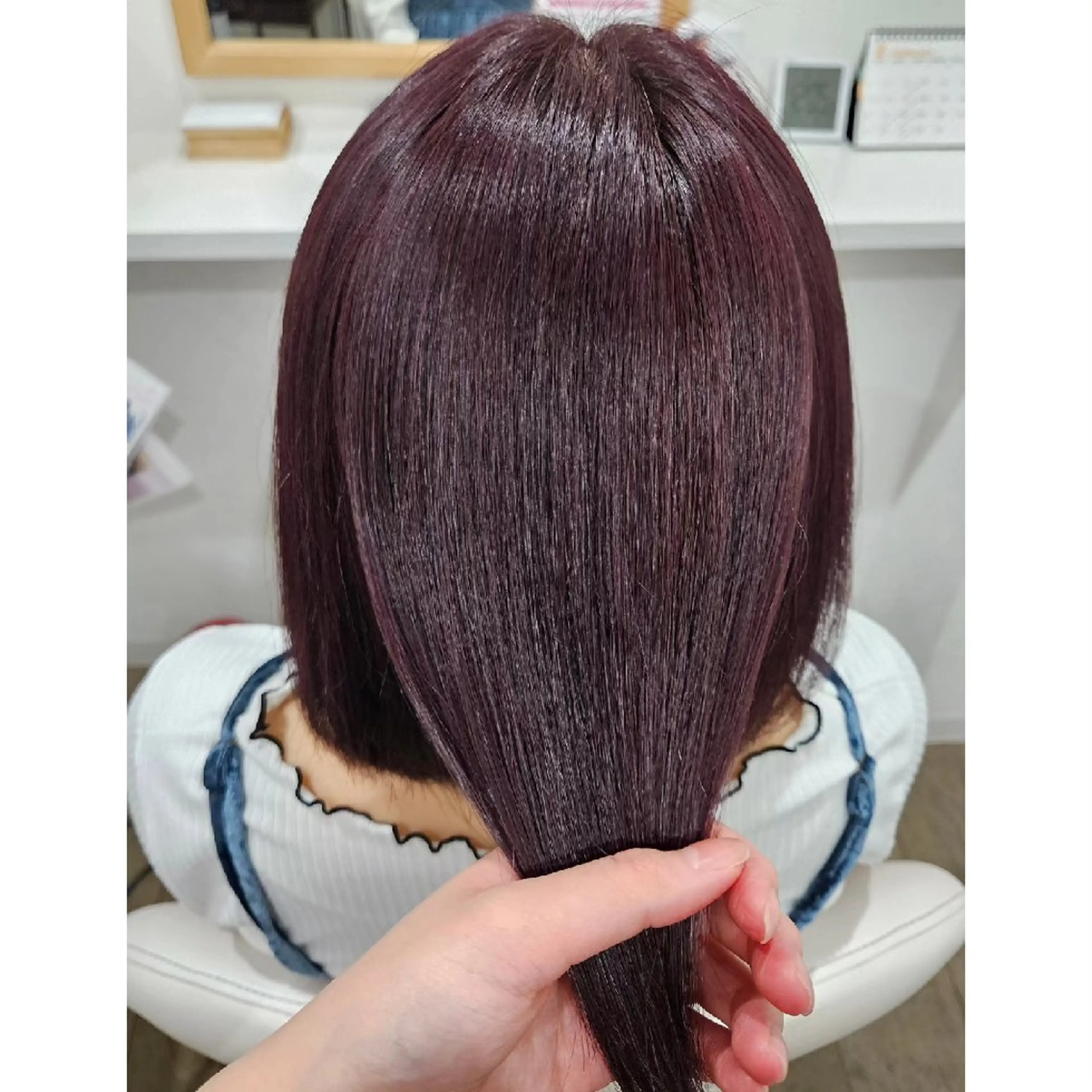 ミディアム カラー ブリーチ ラベンダーカラー ピンクカラー ピンクラベンダー パープルカラー カット ヘアカラー トリートメント 髪質改善サロン🍃 AIRI のヘアスタイル