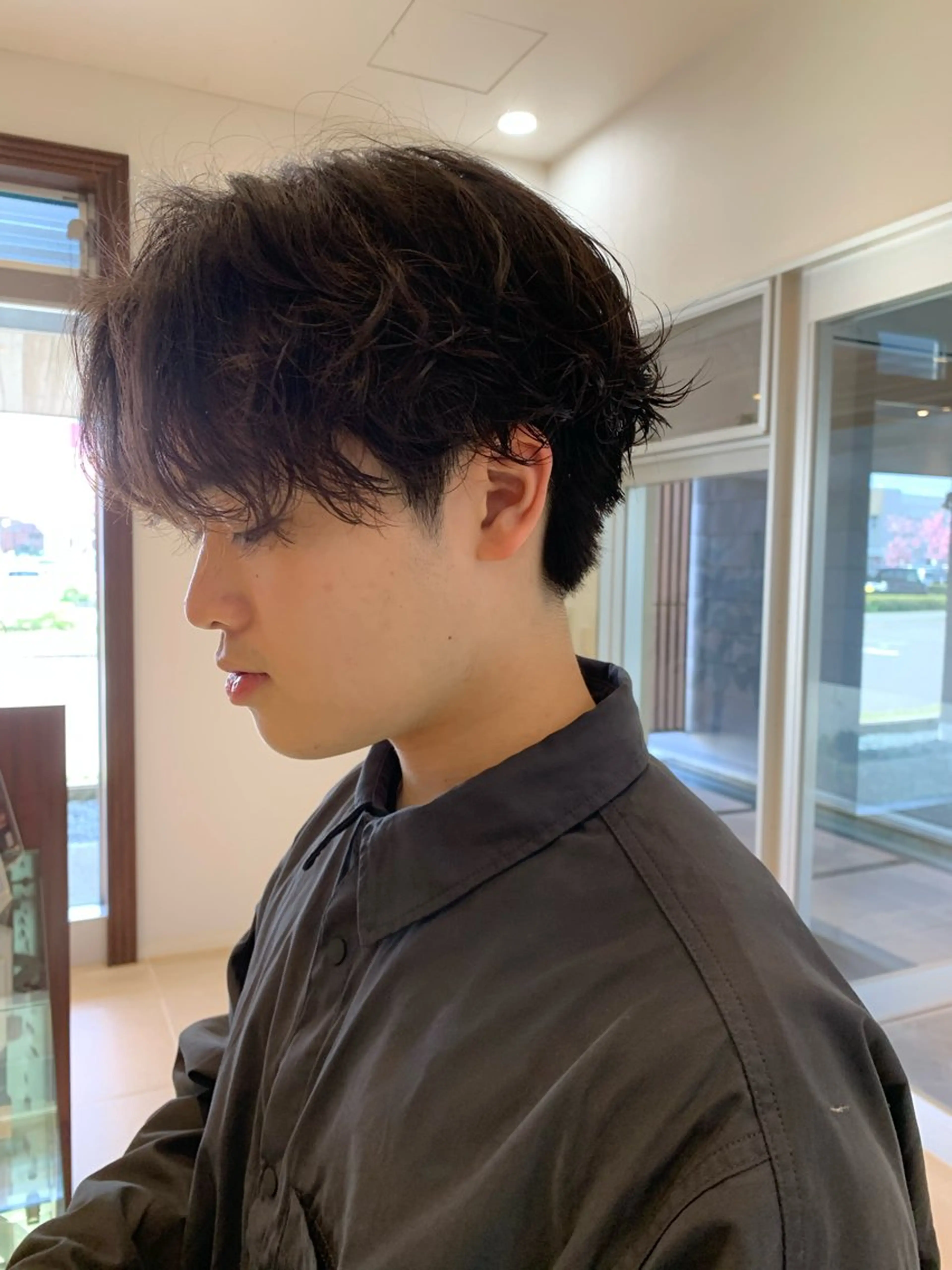 パーマ メンズ 名竹聖治/透明感 カラー/縮毛矯正のヘアスタイル