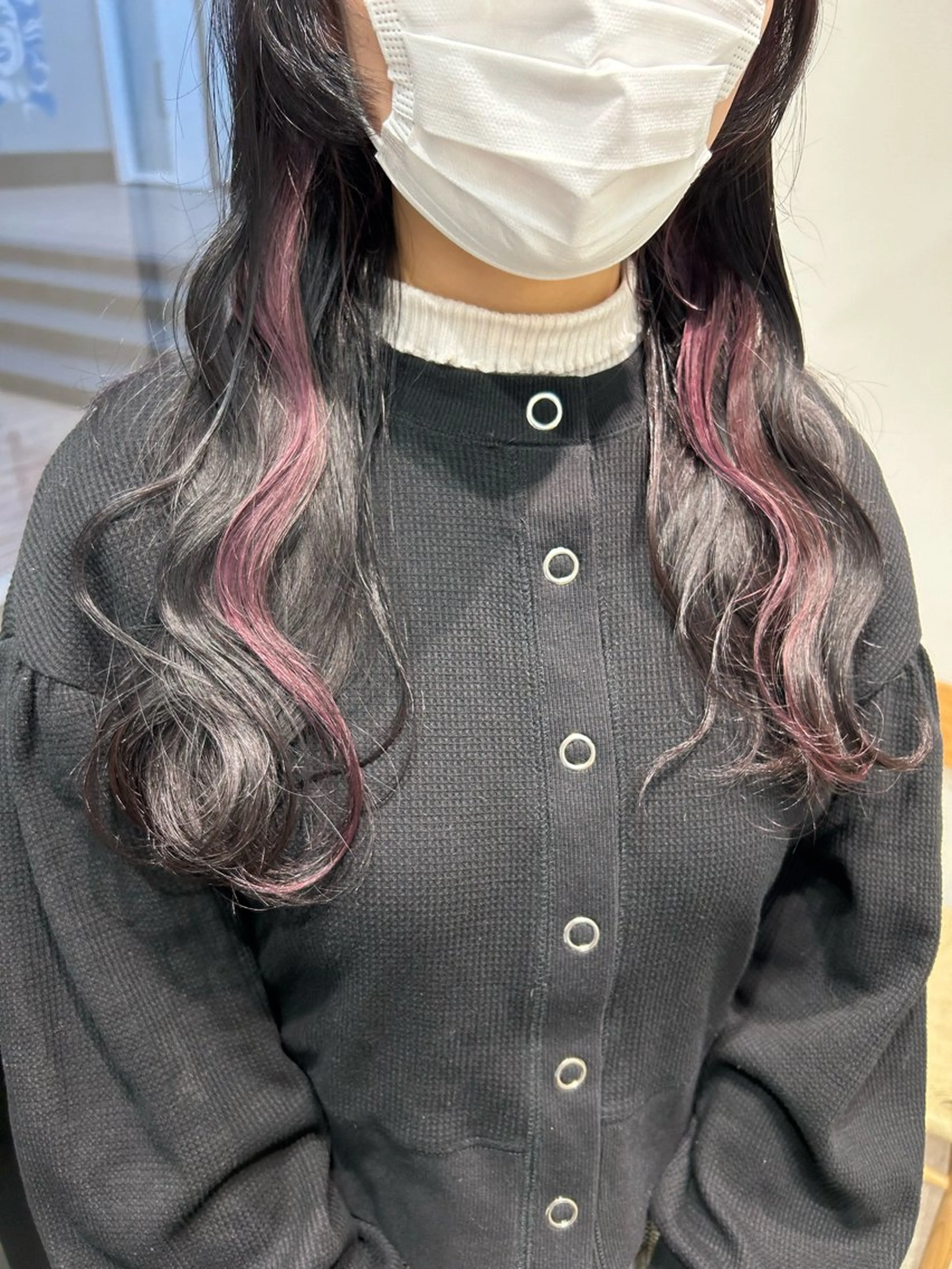 ✨💎イヤリングカラー💎✨イヤリング(ケアブリーチ)+カラー(全体)+艶トリートメント💍💗の写真