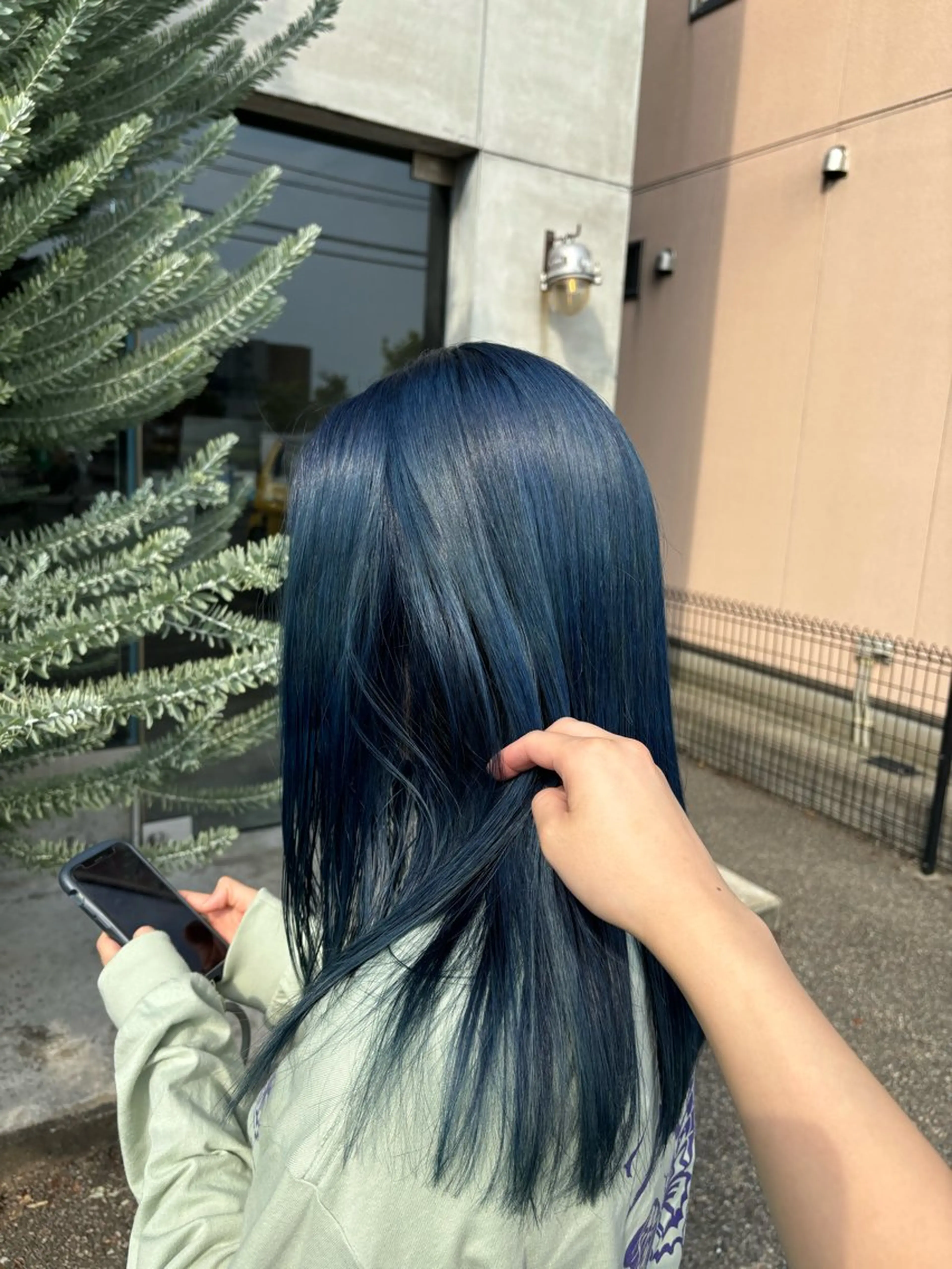セミロング カラー 竹田 佳奈のヘアスタイル