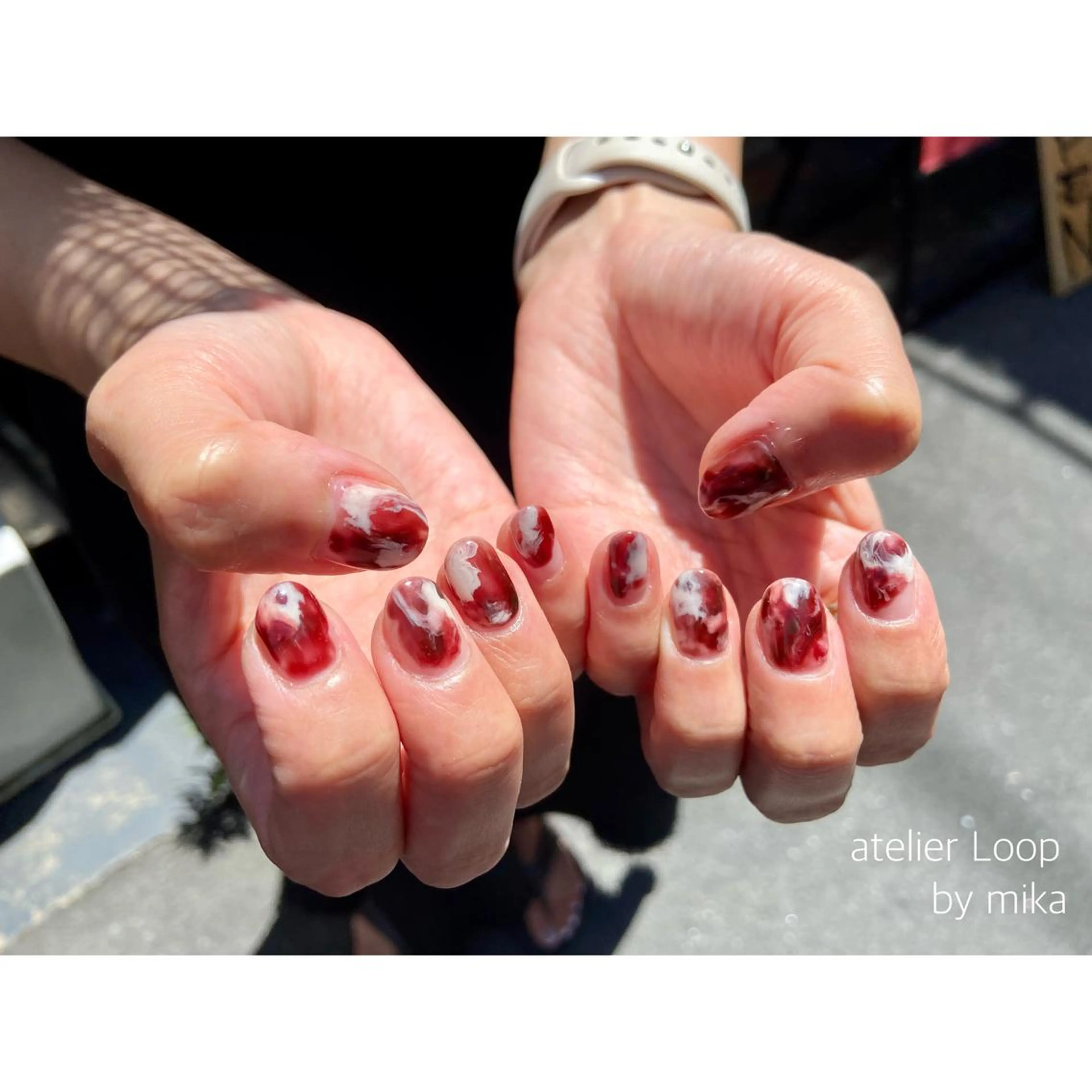 ネイル ニュアンスネイル シンプルネイル atelier Loop♪MIKAのネイルデザイン