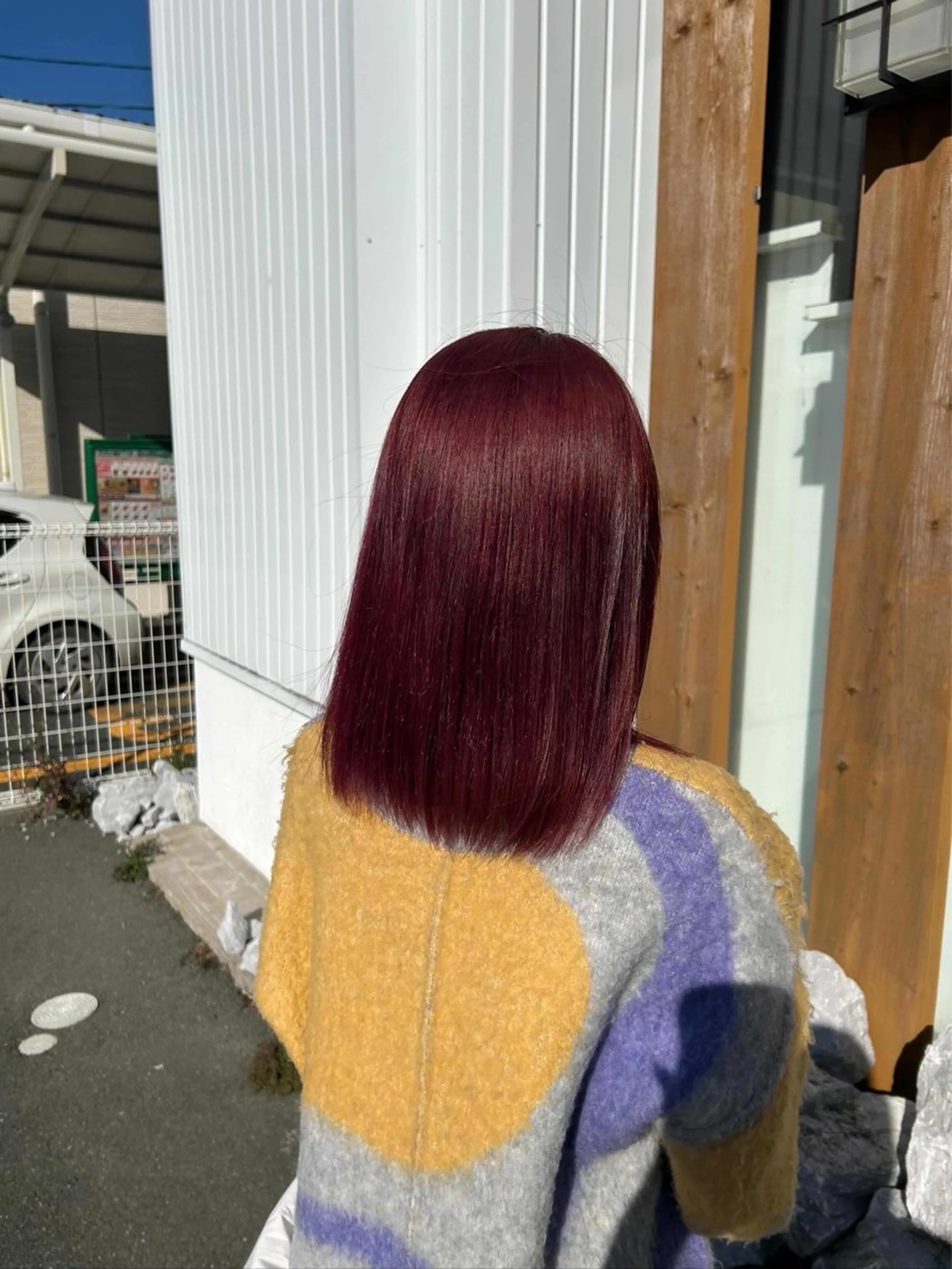 カラー ルプラボウ ふくい きなりのヘアスタイル