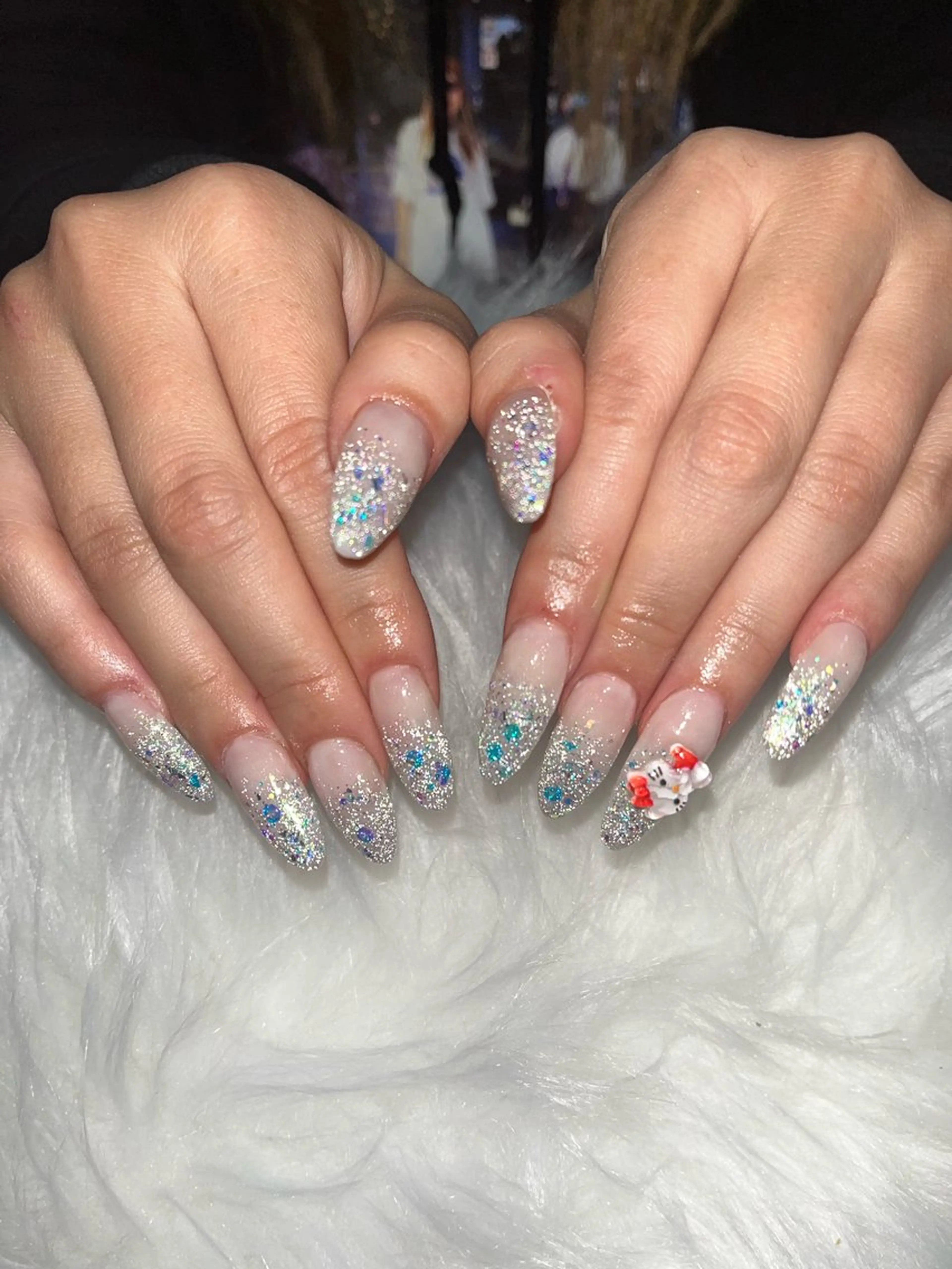 ネイル フラッシュネイル グラデーション ラメ(グリッター) ラメグラデーション Malo nailのネイルデザイン