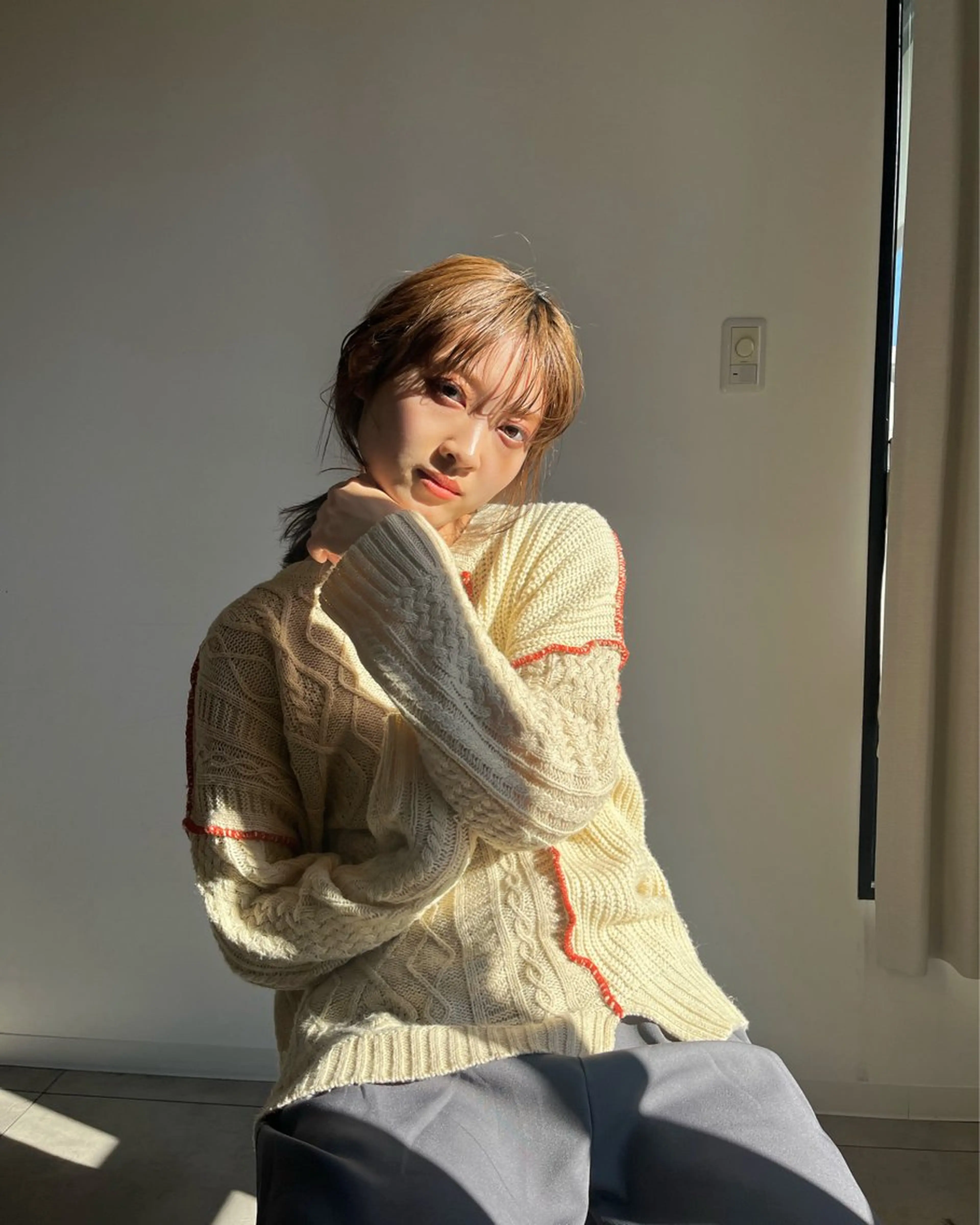 ミディアム 西浦 杏音のヘアスタイル
