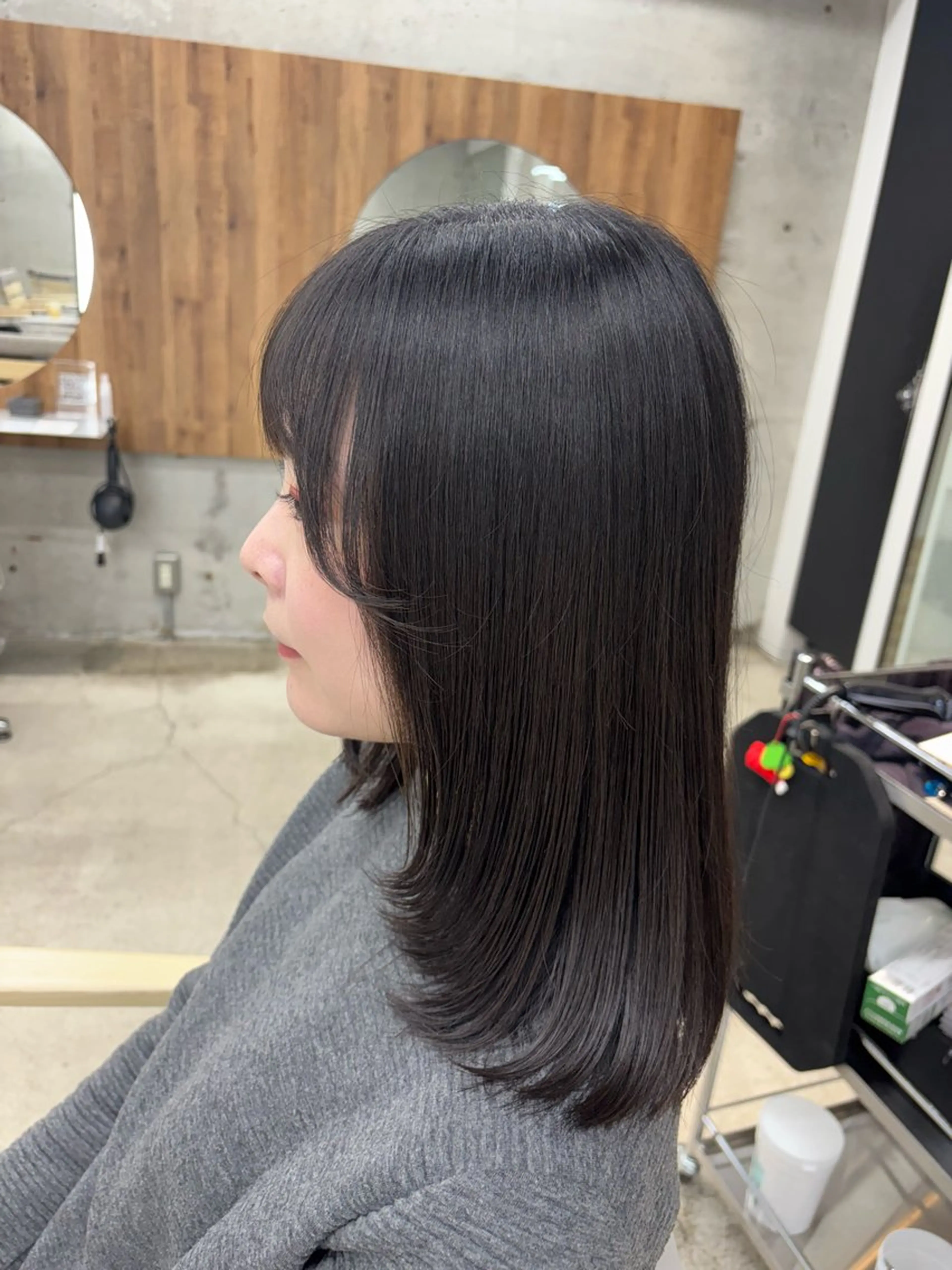 セミロング モテ♡hair 🎠🫧ERIのヘアスタイル