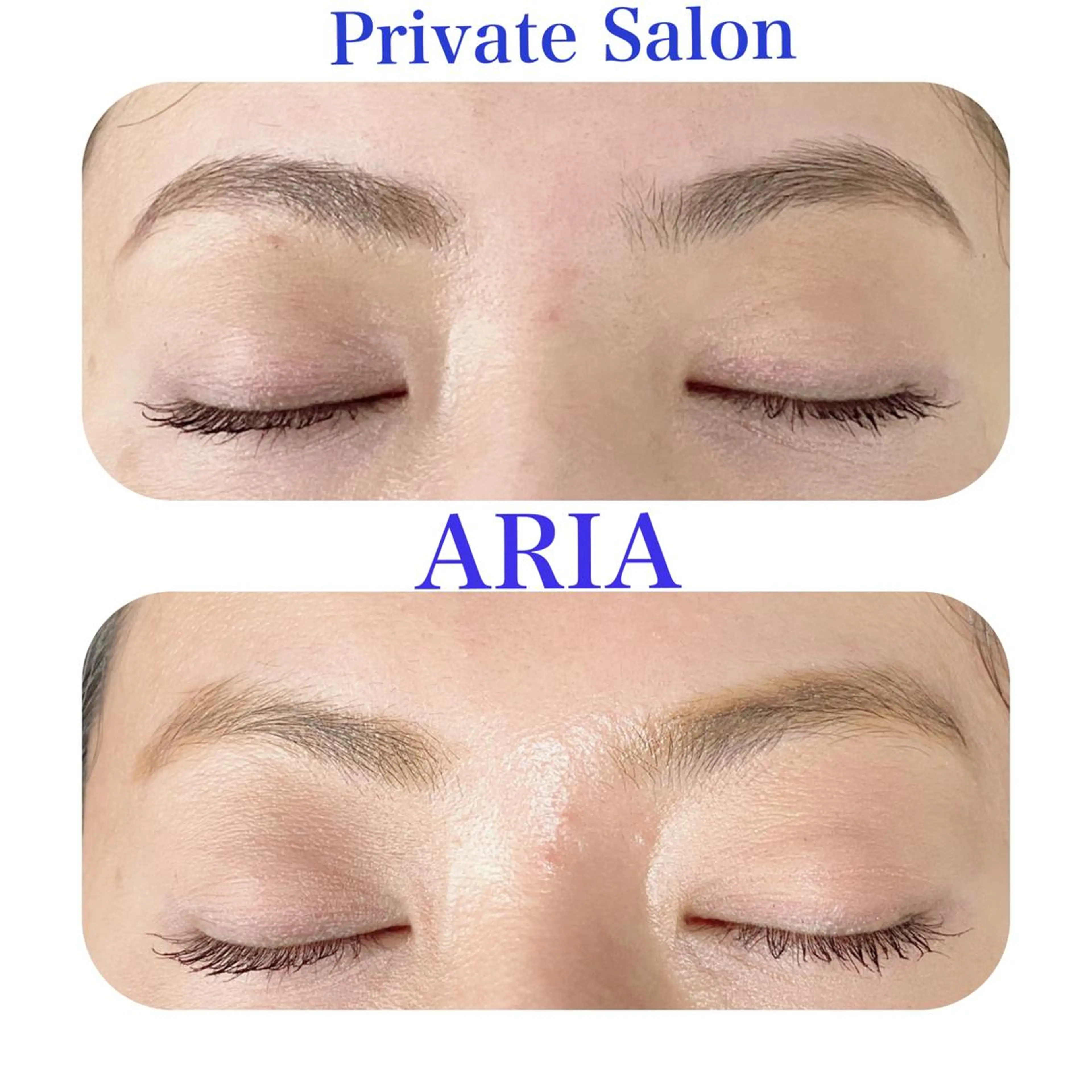 アイブロウwaxそれぞれに合う眉毛をご提案します。眉毛のお悩みご相談ください。＊２週間以内の眉のお手入れはお控え下さい。の写真