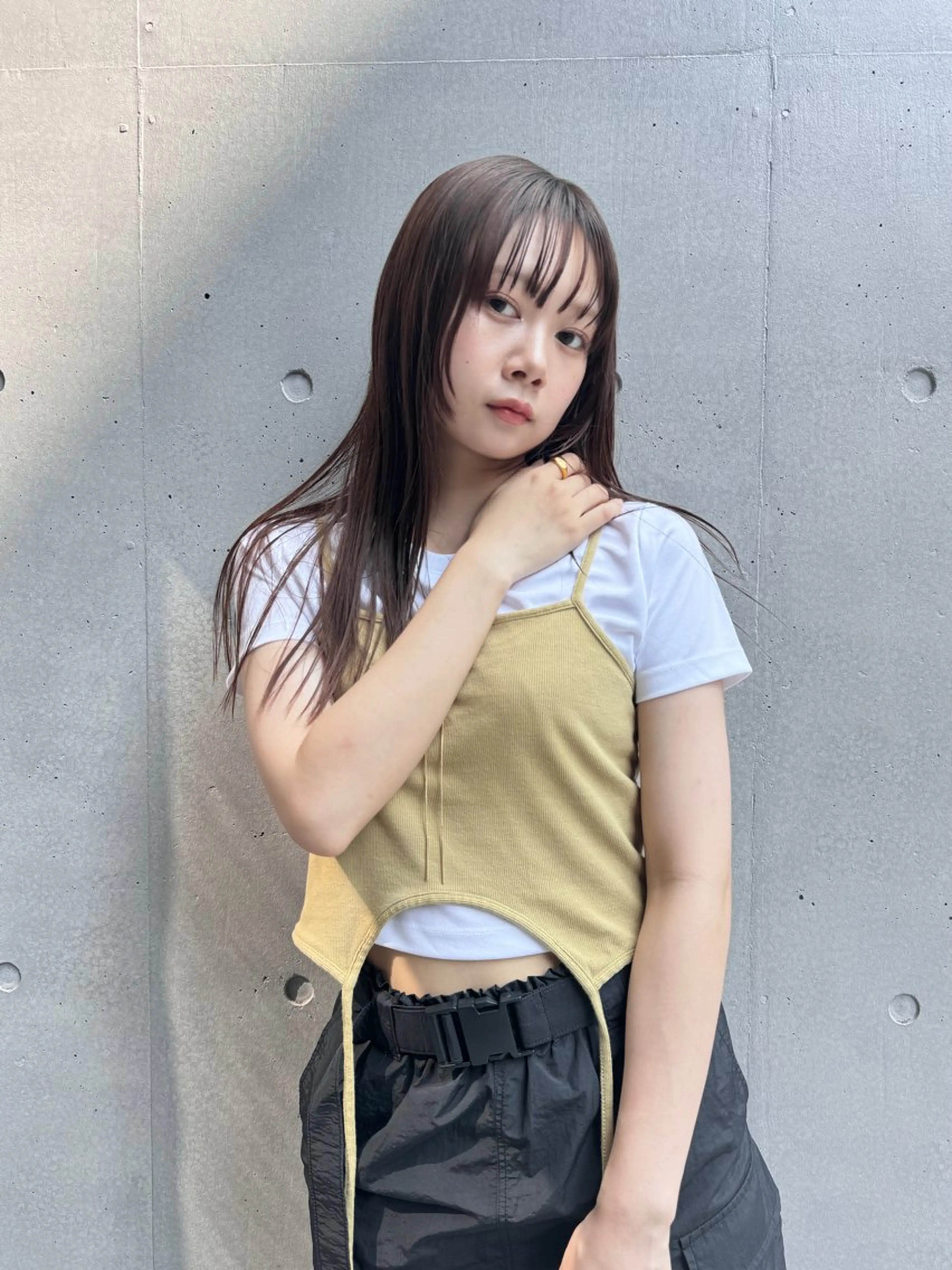 ロング ヘアカラー 透明感カラー🫧⌇ AO🫐🩵のヘアスタイル