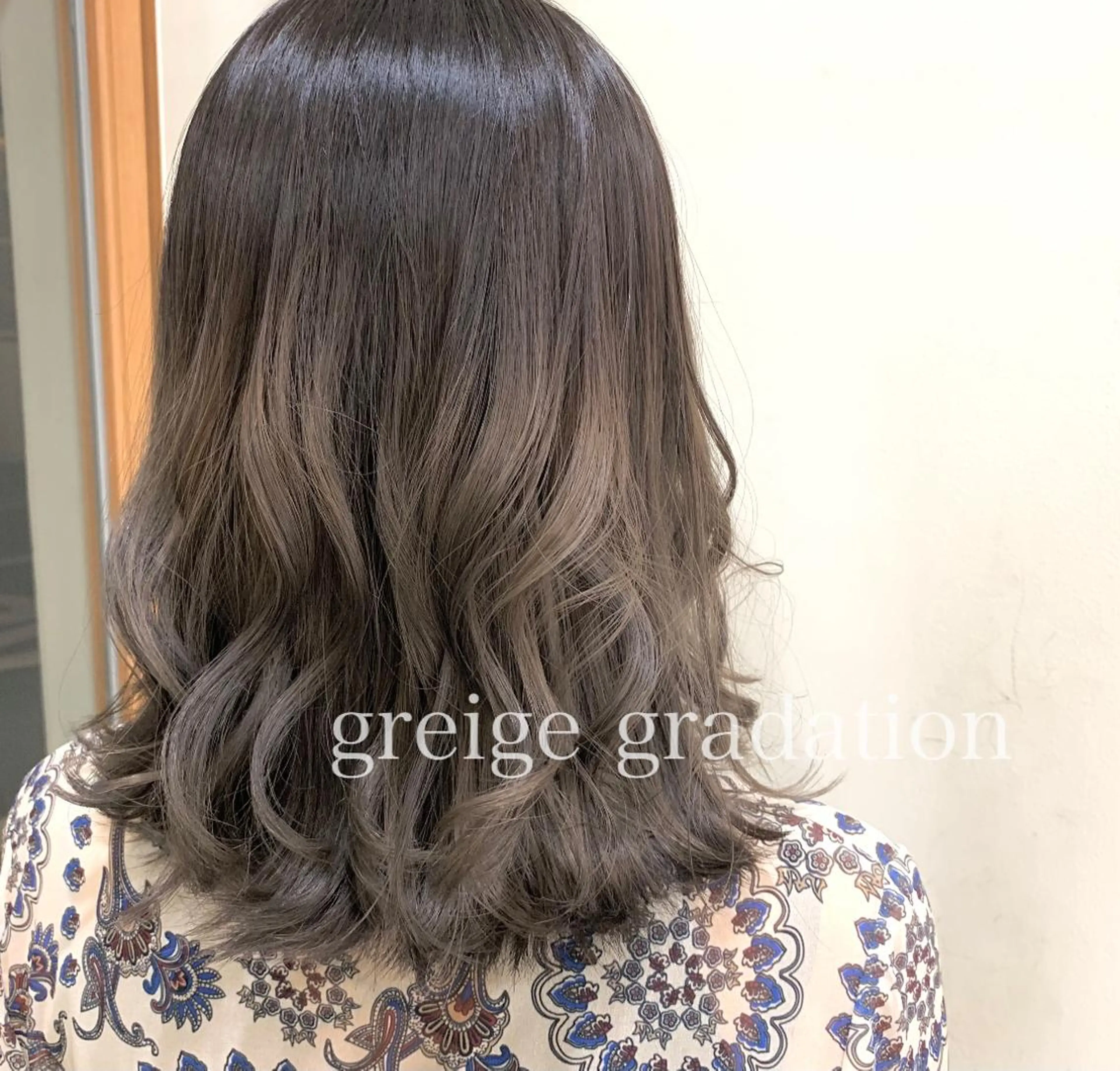 セミロング カラー ボブ/美髪矯正 /佐藤　奈巳のヘアスタイル