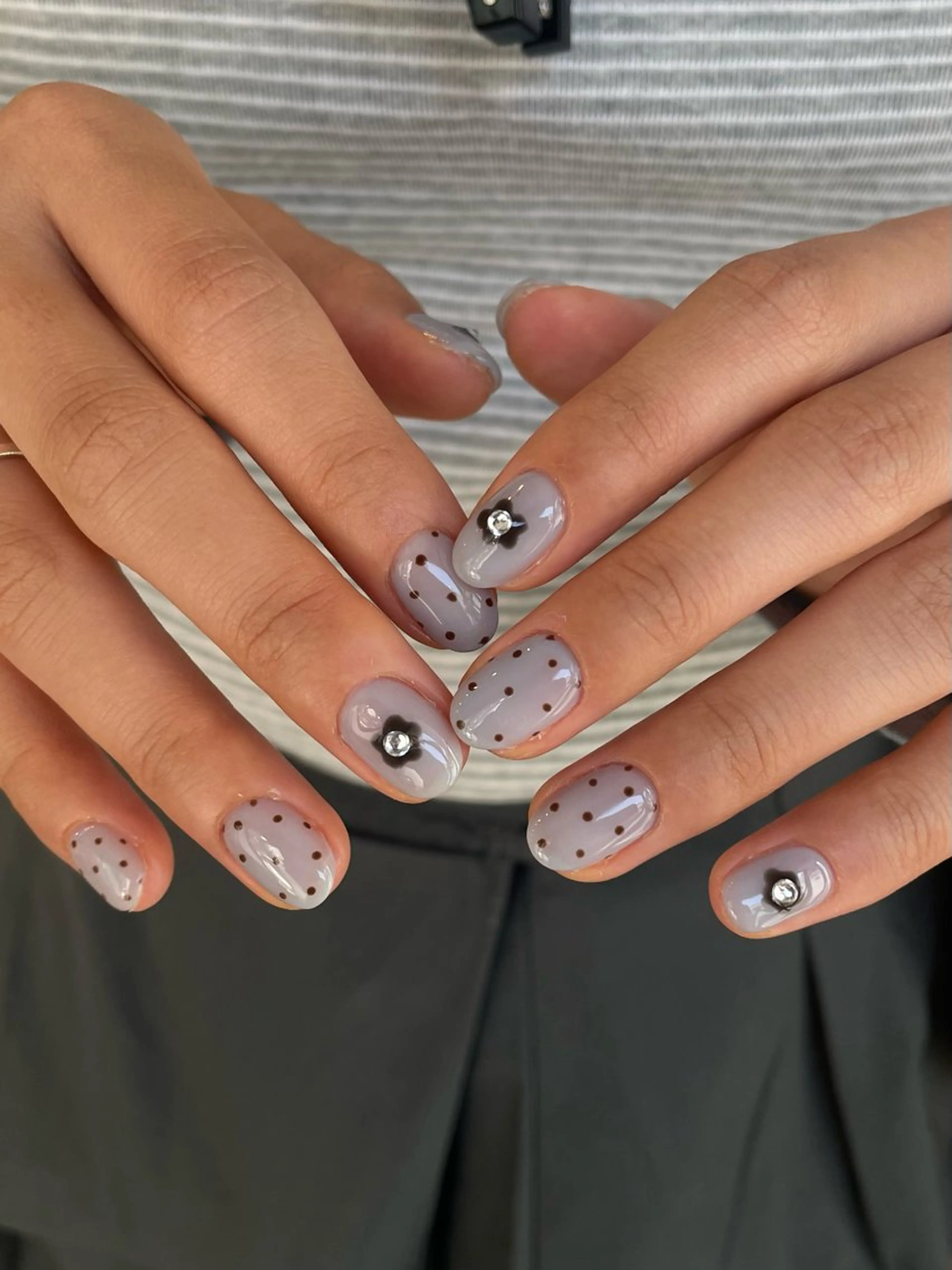 ネイル 水色 ハンドネイル Nail salon Relum所属・小林 珠莉のネイルデザイン